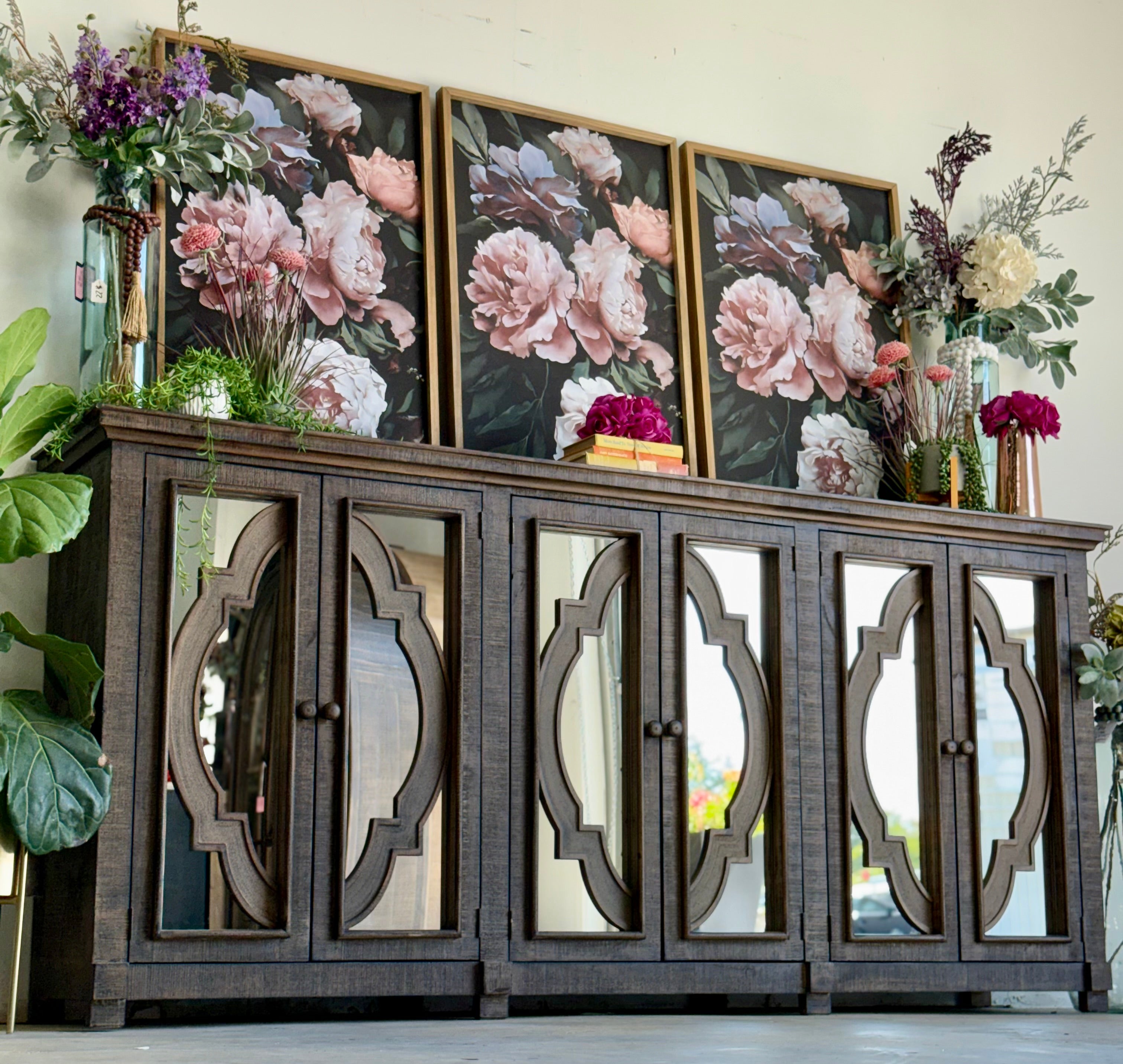 Morgan 6 Door Console-Honeywood