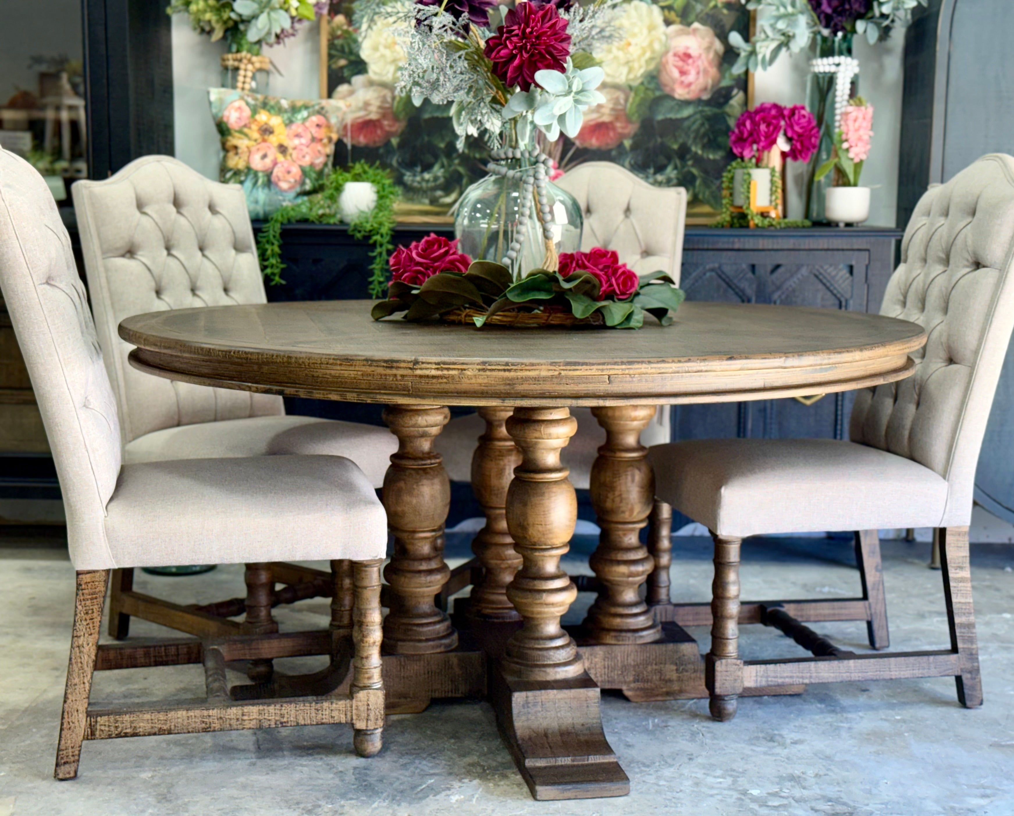 Kennedy 63" Round Dining Table-Honeywood™