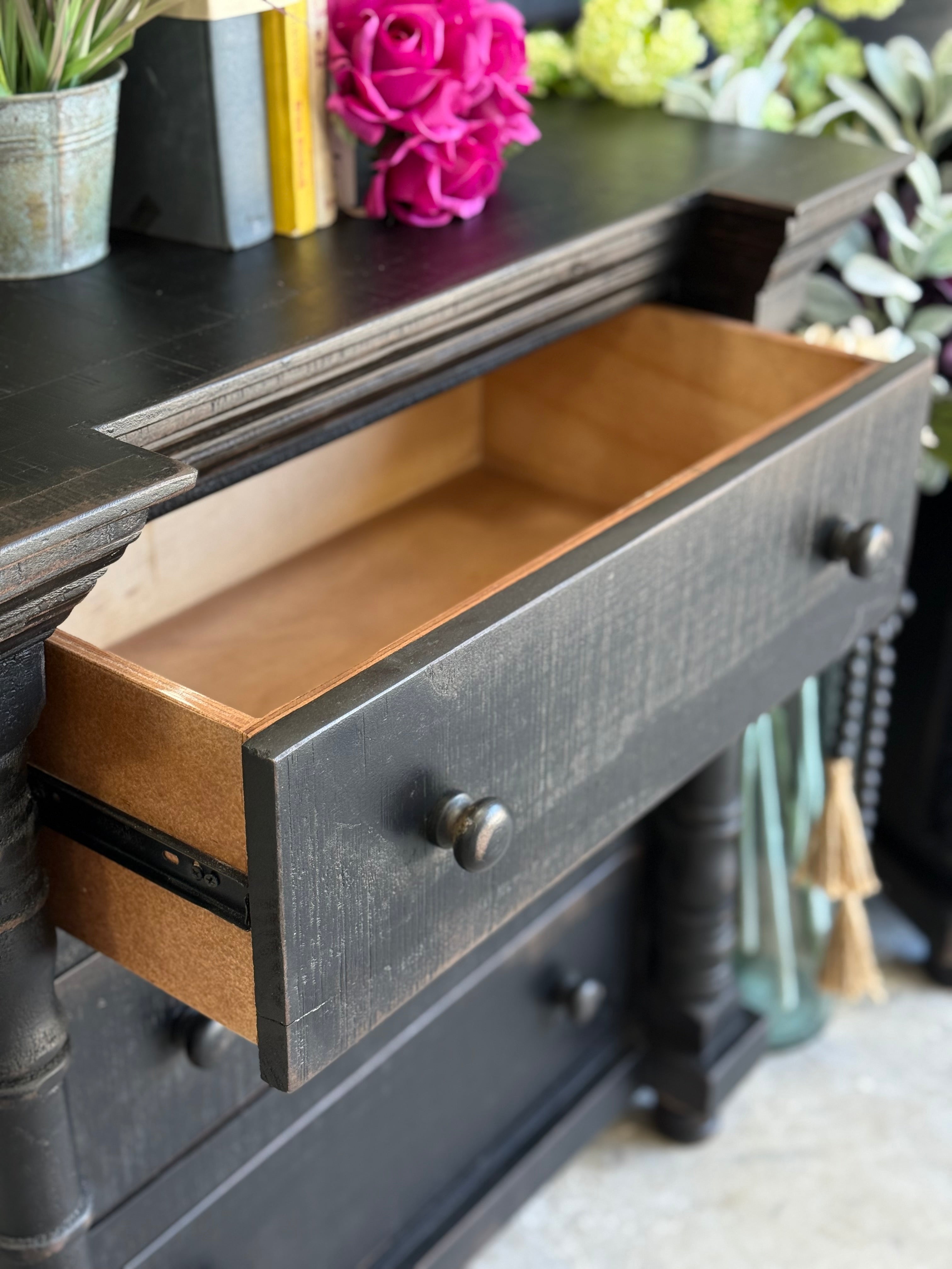 Madison Nightstand-Handrubbed Black