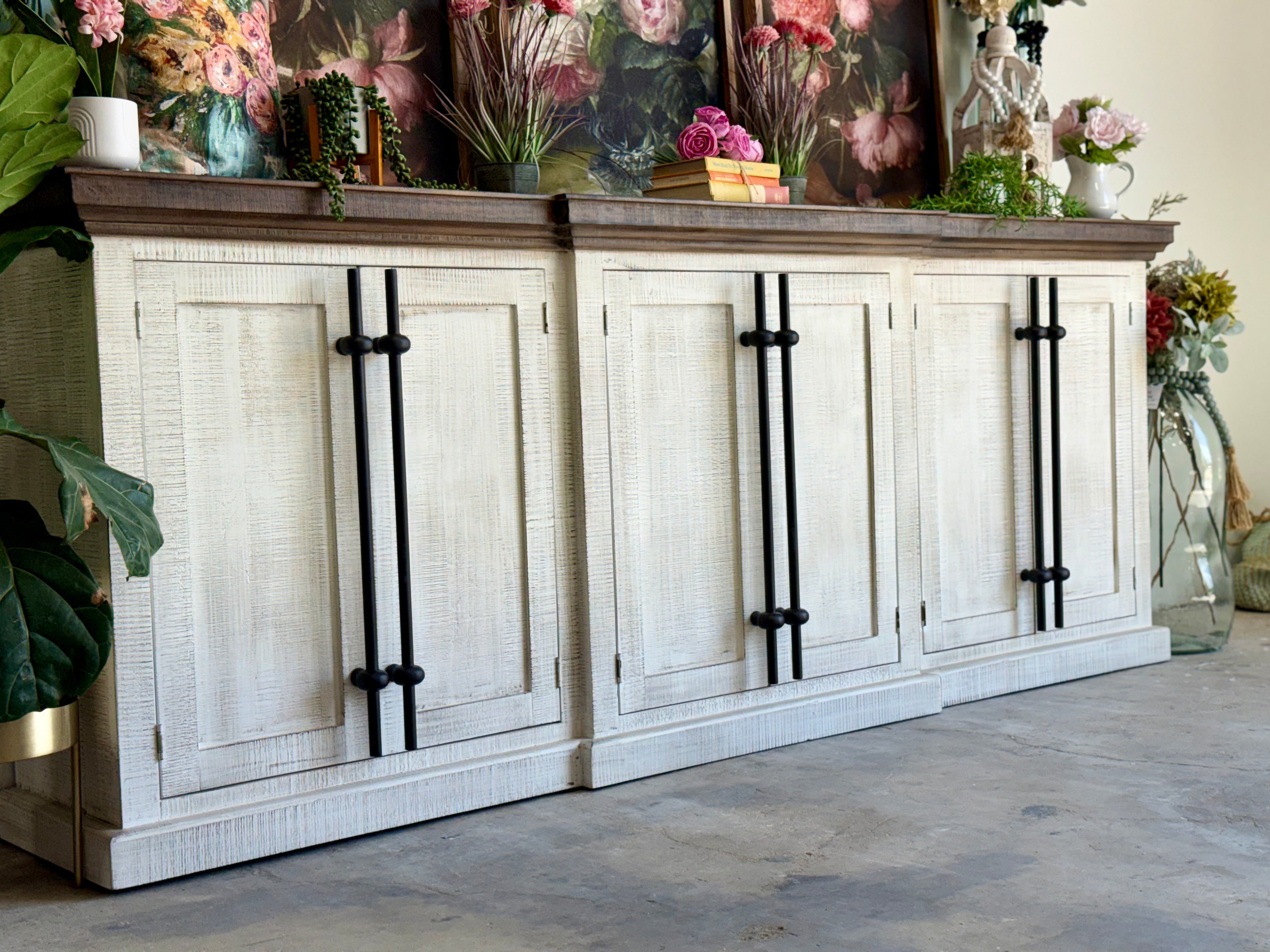 Kylie Console-White Wheat/Honeywood™