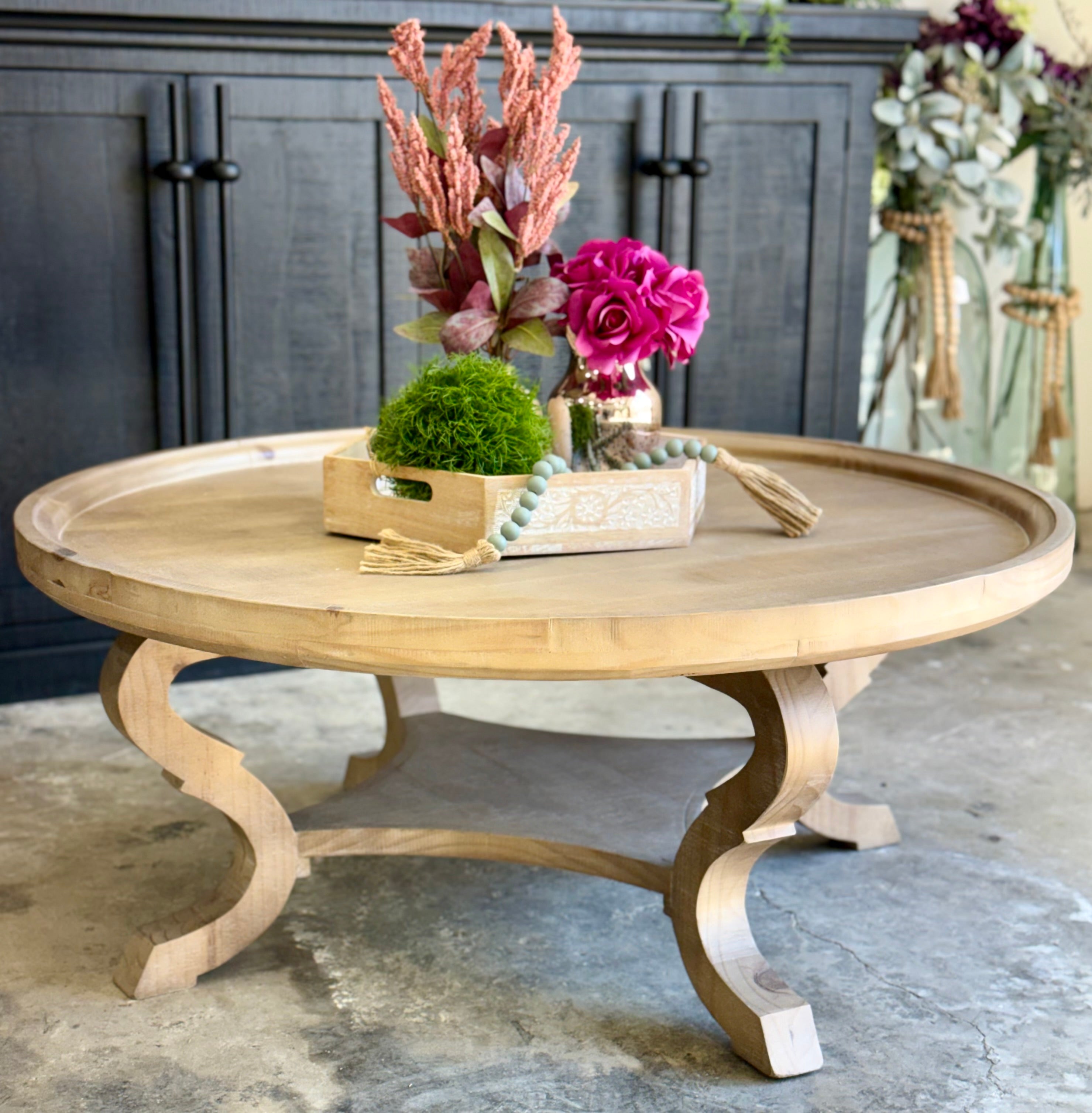Delaney Round Coffee Table-Soft Drift