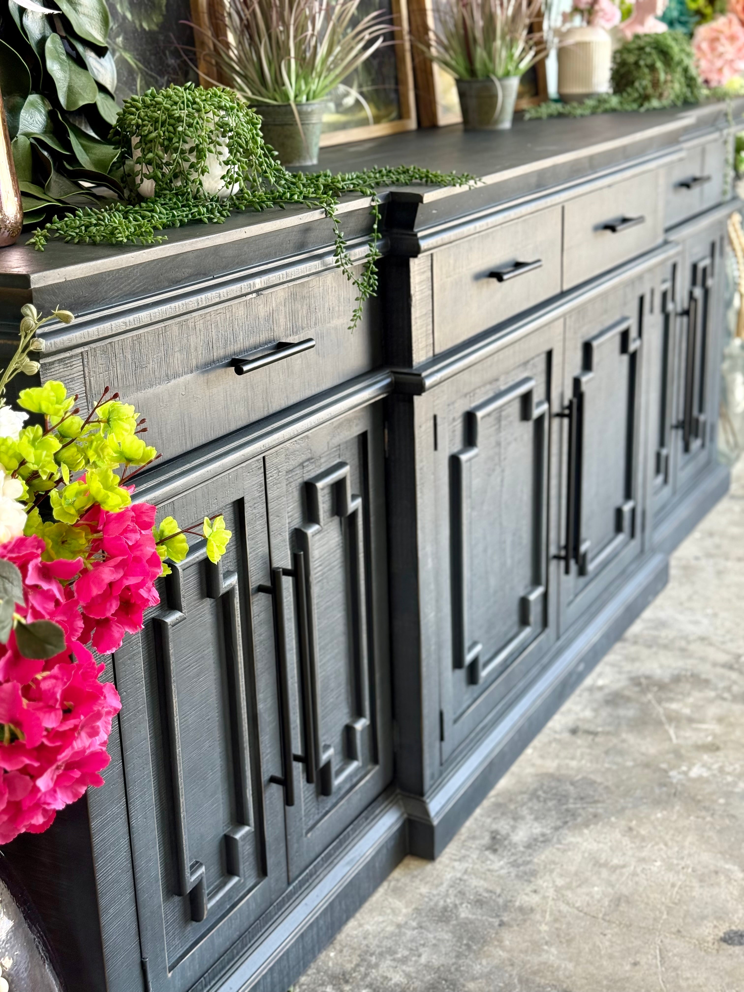 Reese 99" 6 Door Console-Blue Haze™