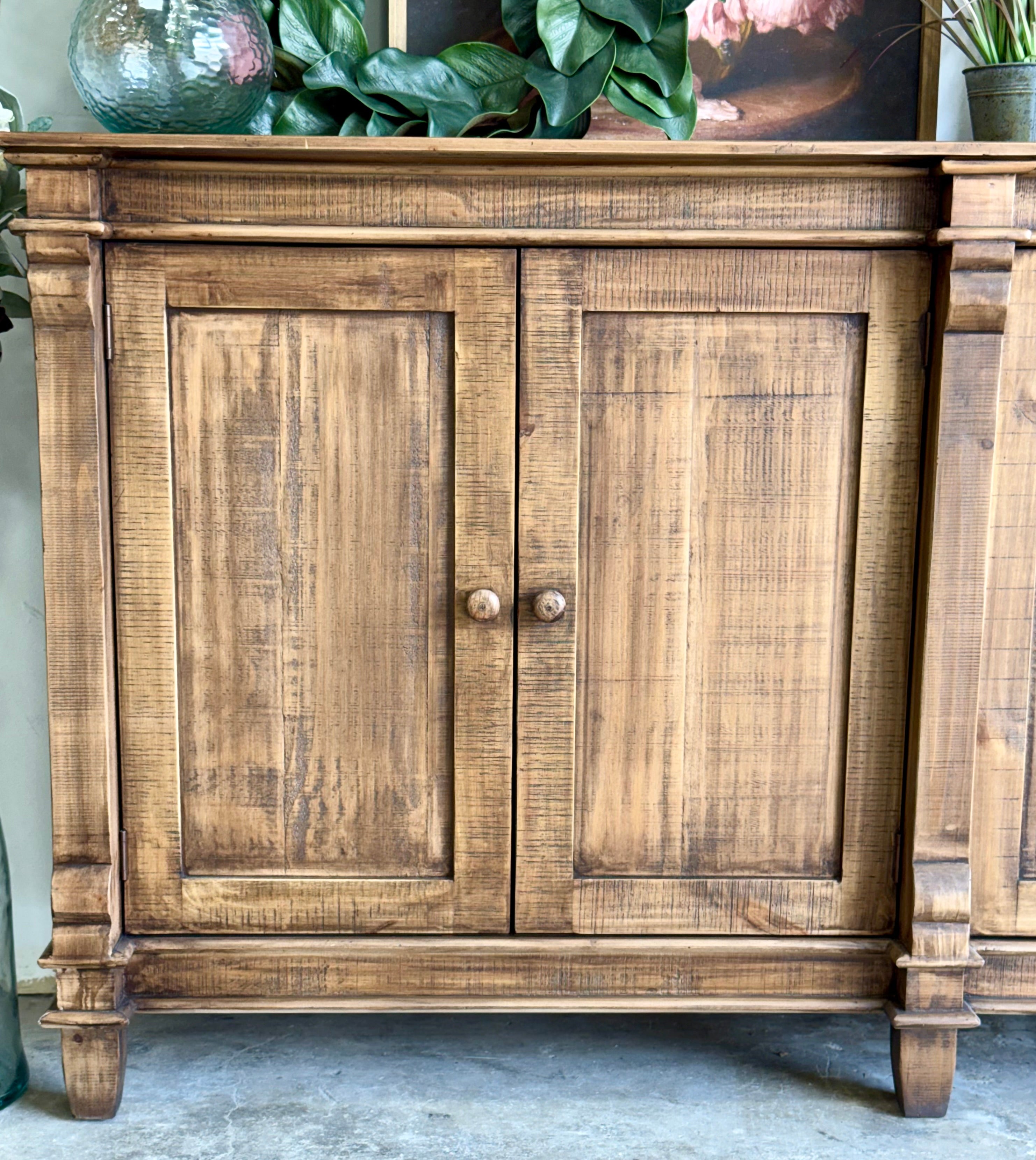 Allison 108" 6 Door Console-Timber