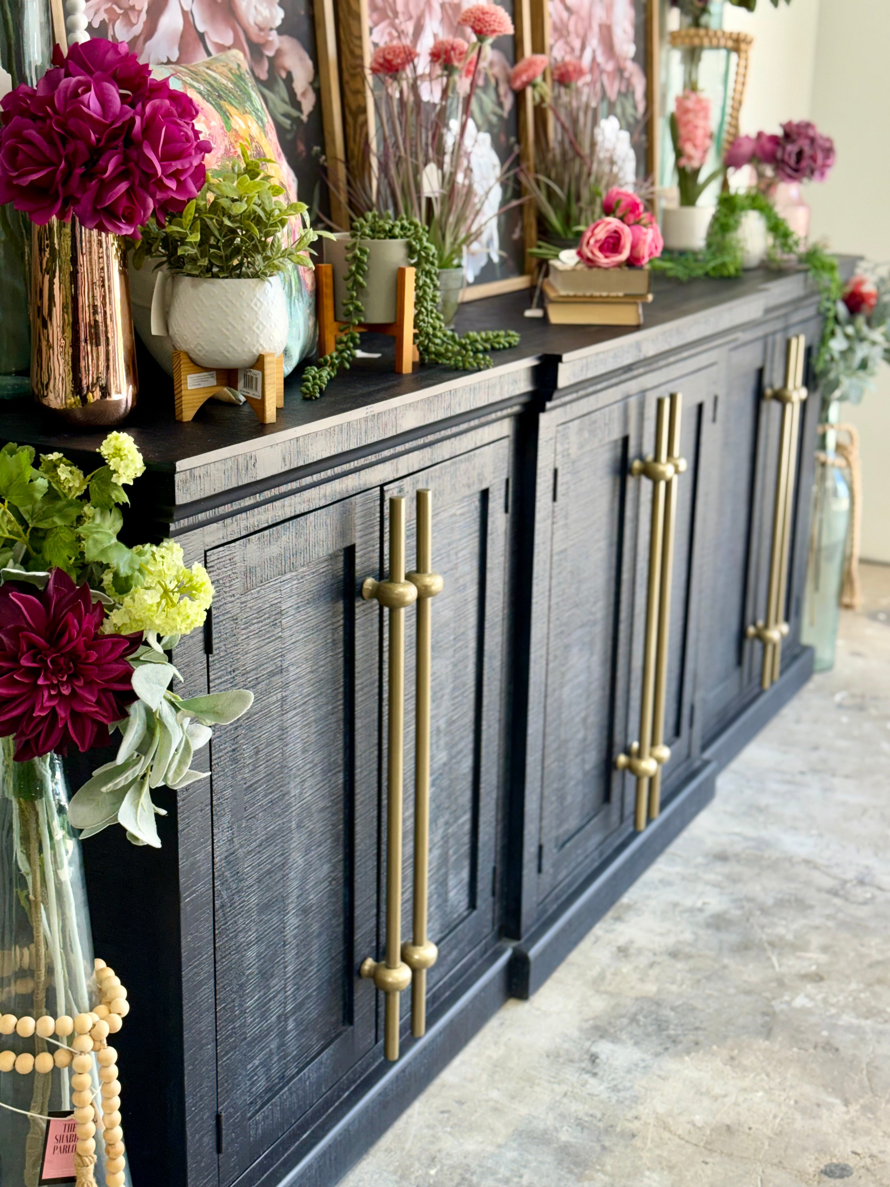 Kylie Console-Deep Blue/Gold