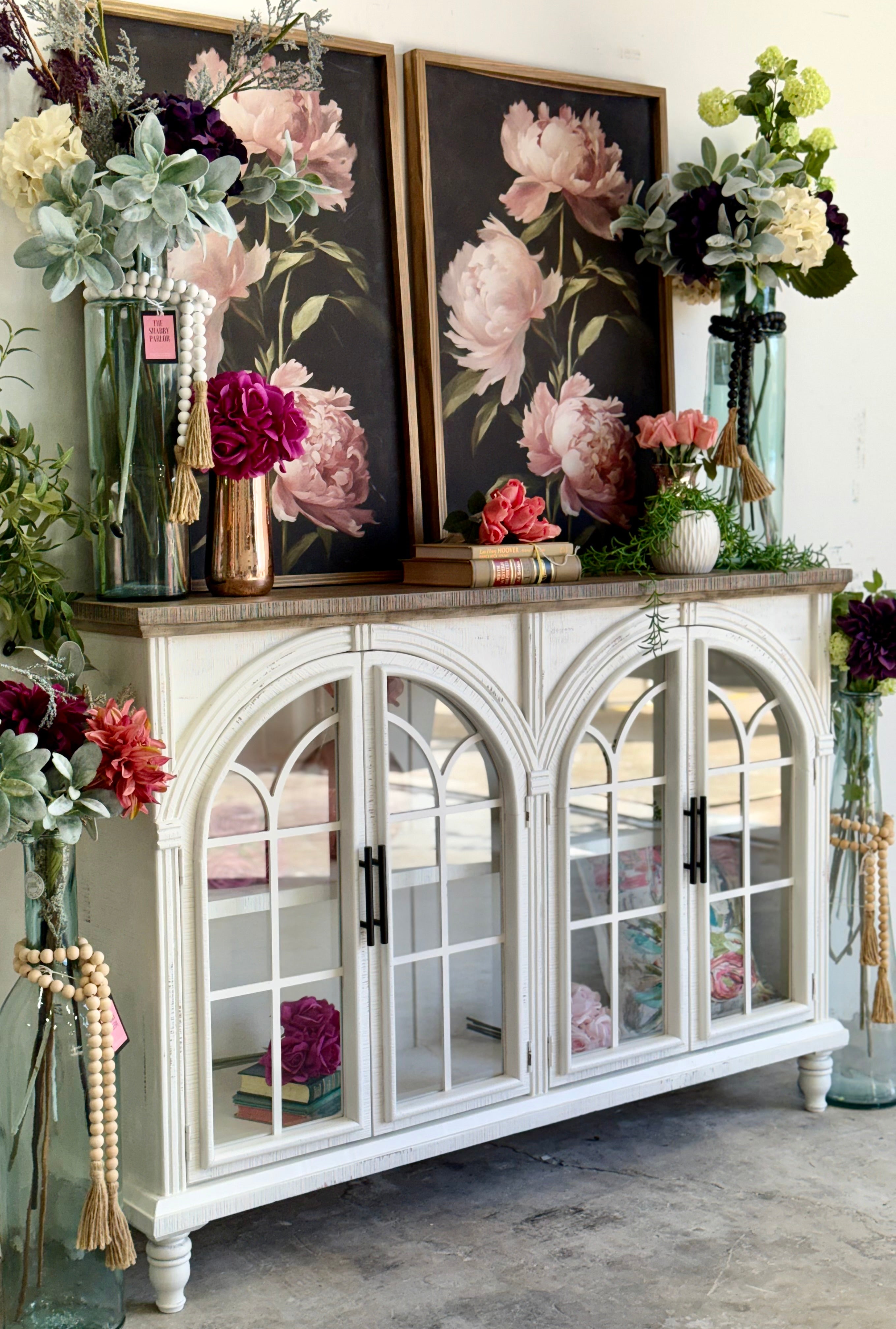 Colette Console-Frosted Linen/Sandstone