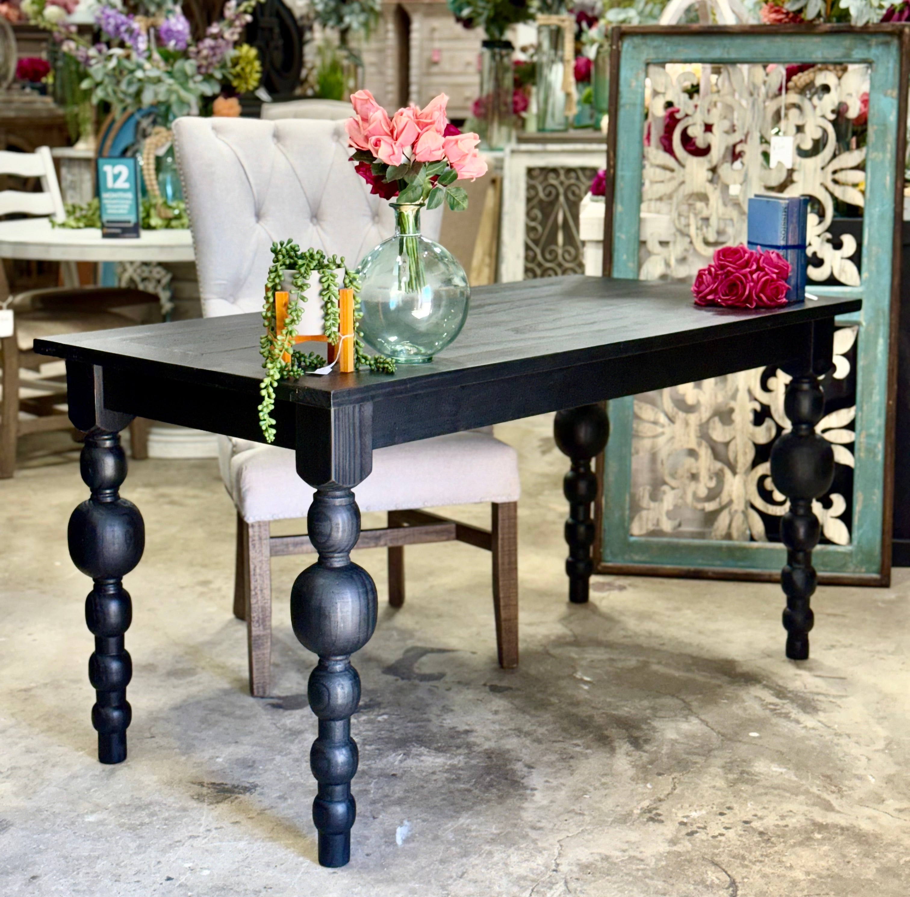 Sophie Desk-Handrubbed Black