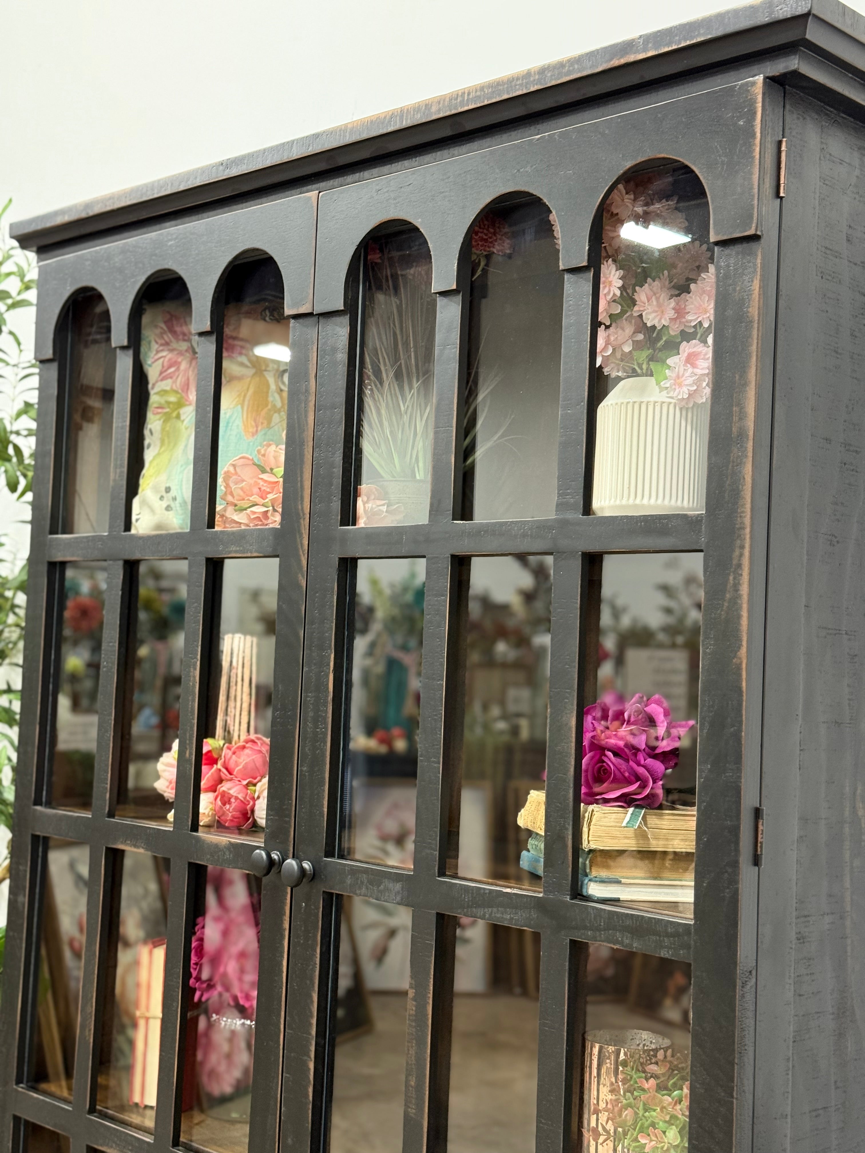 Gia Vitrine-Handrubbed Black/Sparrow
