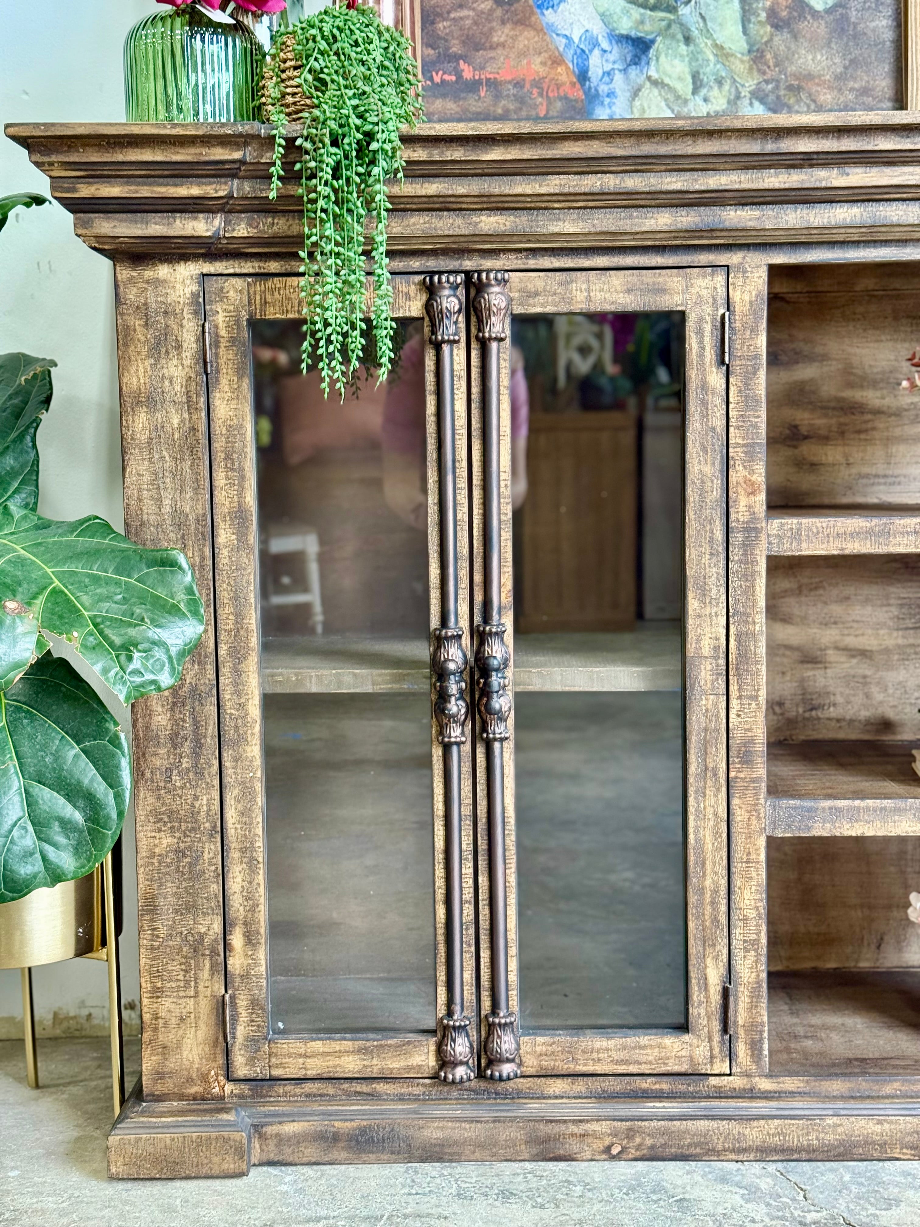 Blakely 4 Door Console-Pecan