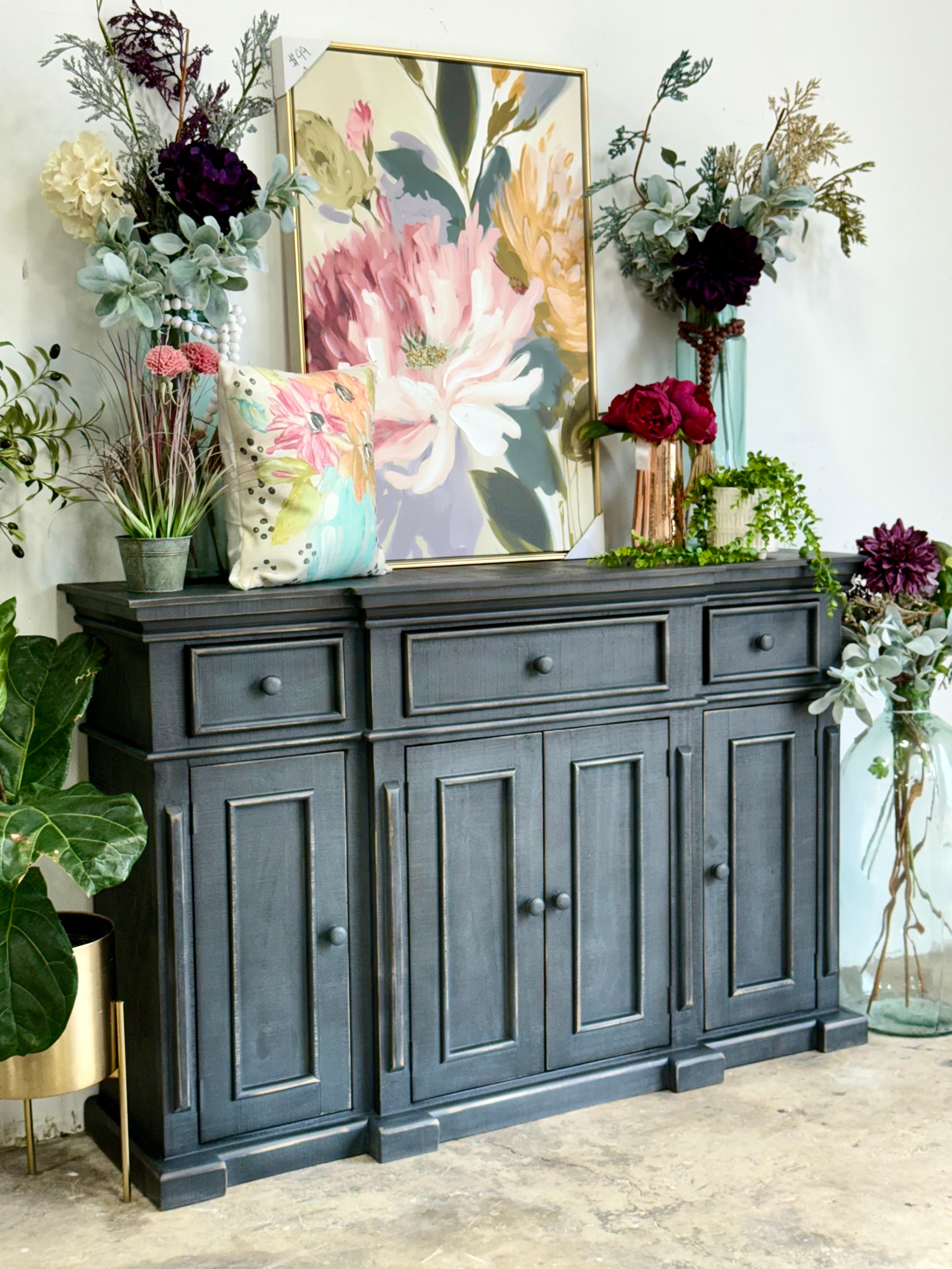 Lindsey 4-Door Console-Dark Blue Haze™