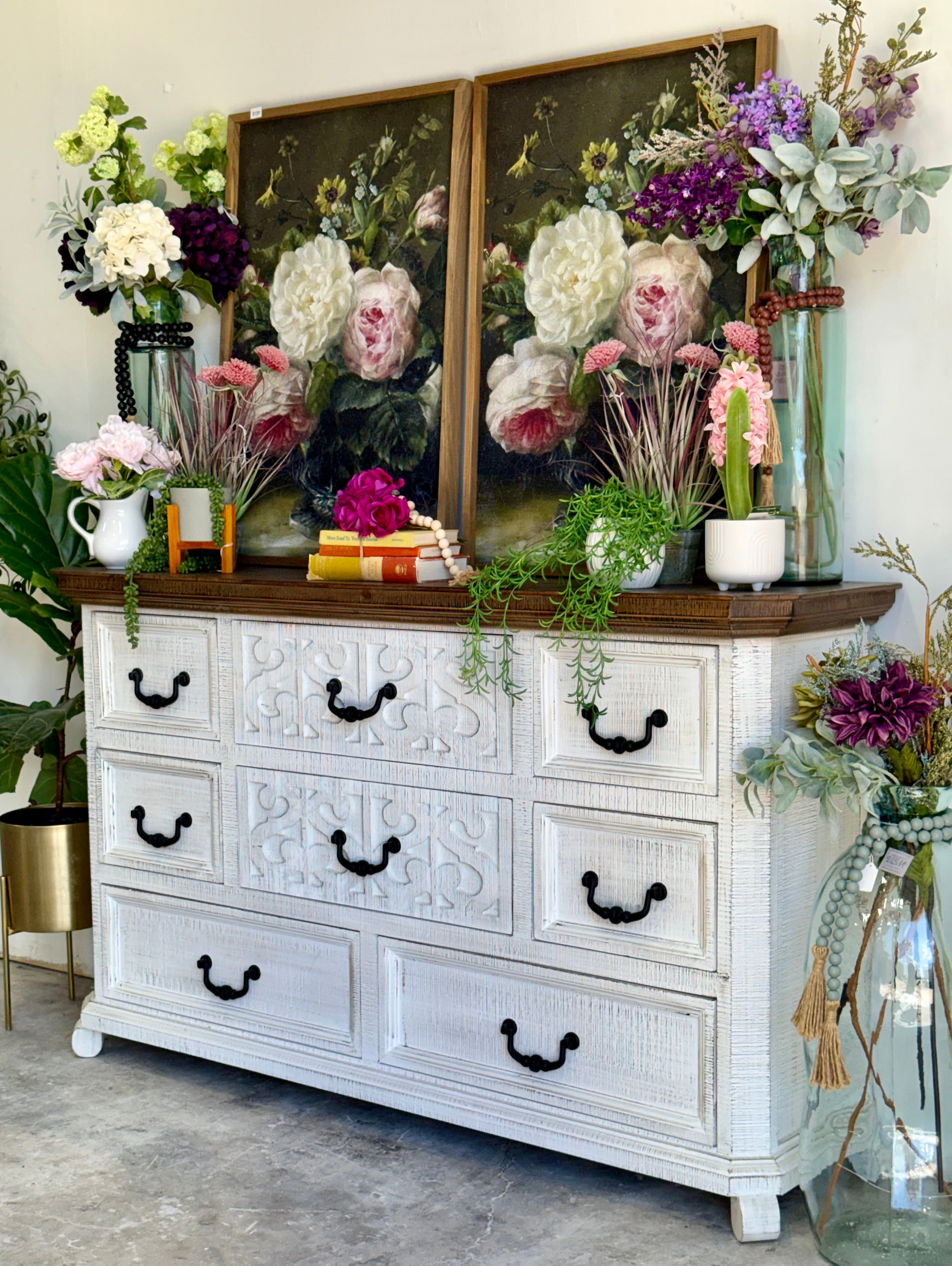 Harper Dresser- White Wheat/Honeywood™
