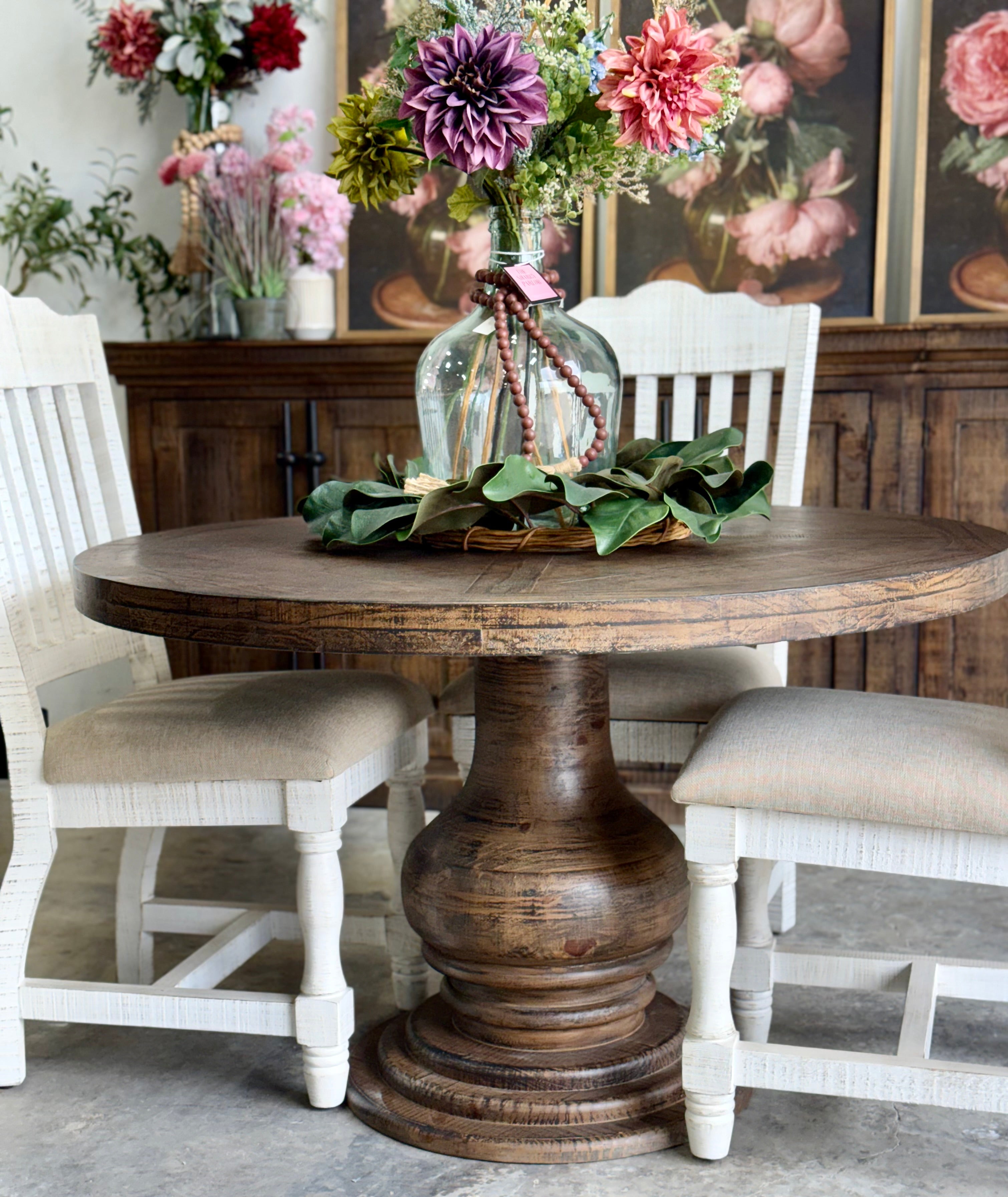 Clara 47" Round Dining Table-Honeywood™