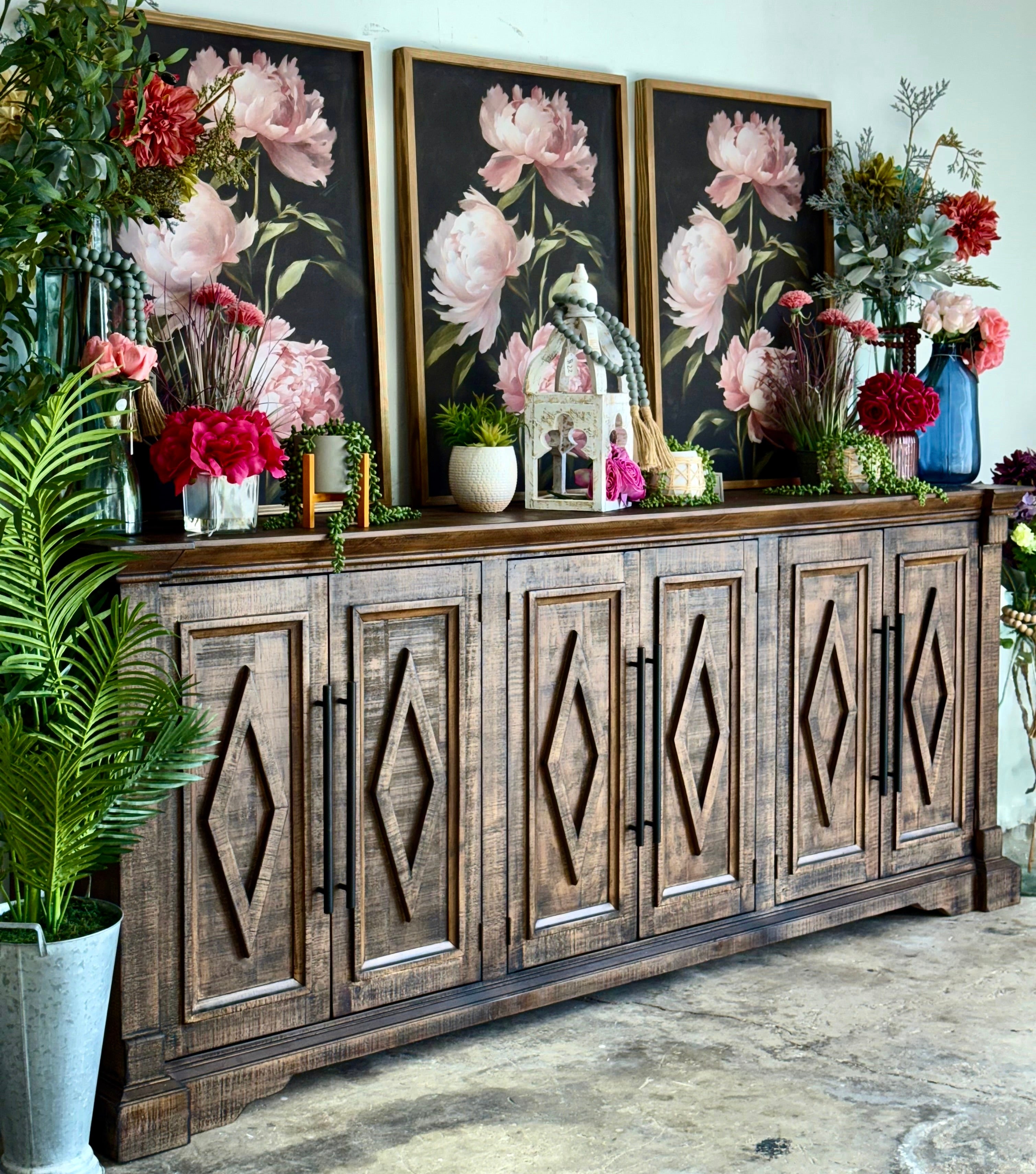 Chloe 6 Door Console-Honeywood