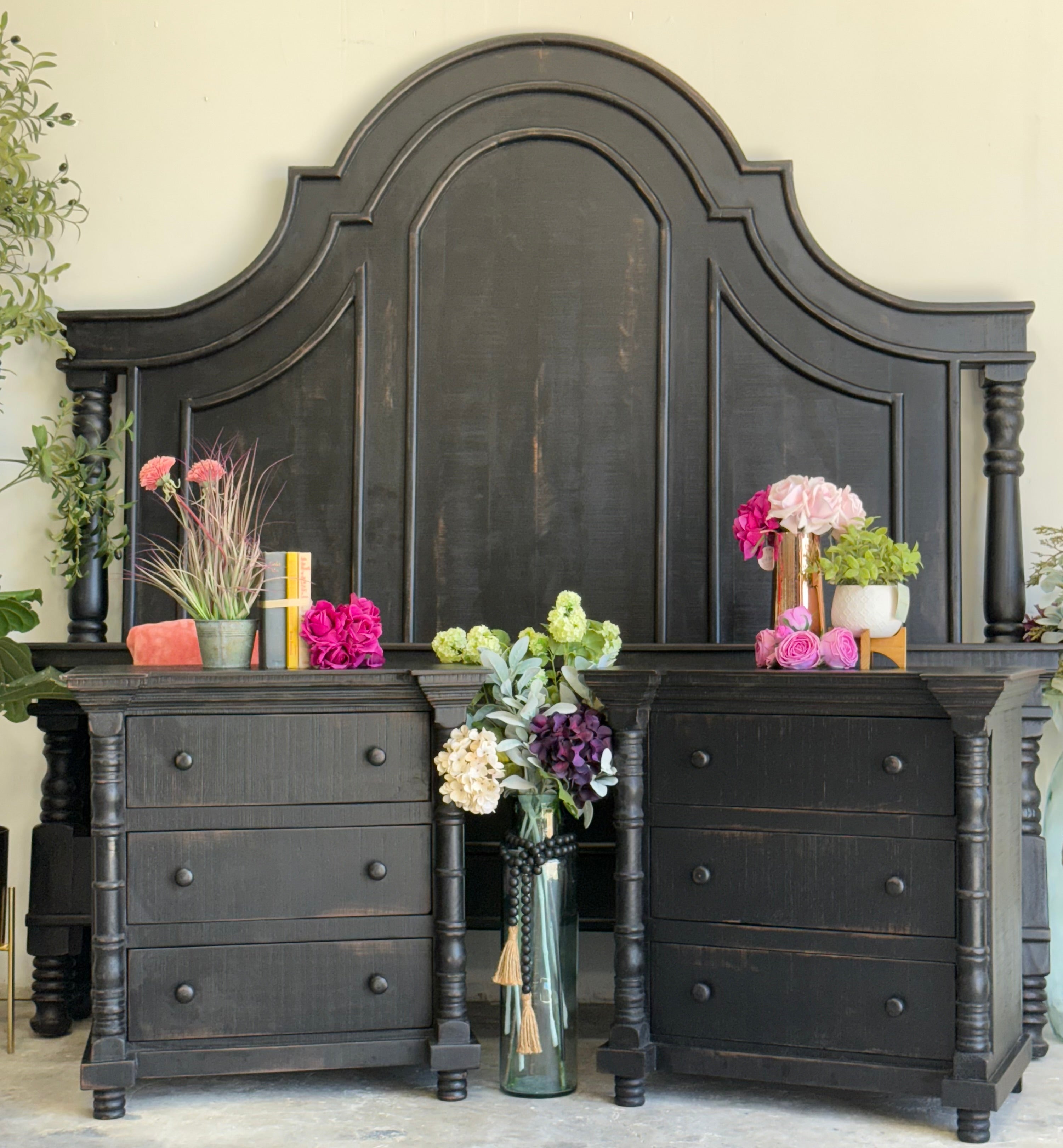 Madison Nightstand-Handrubbed Black