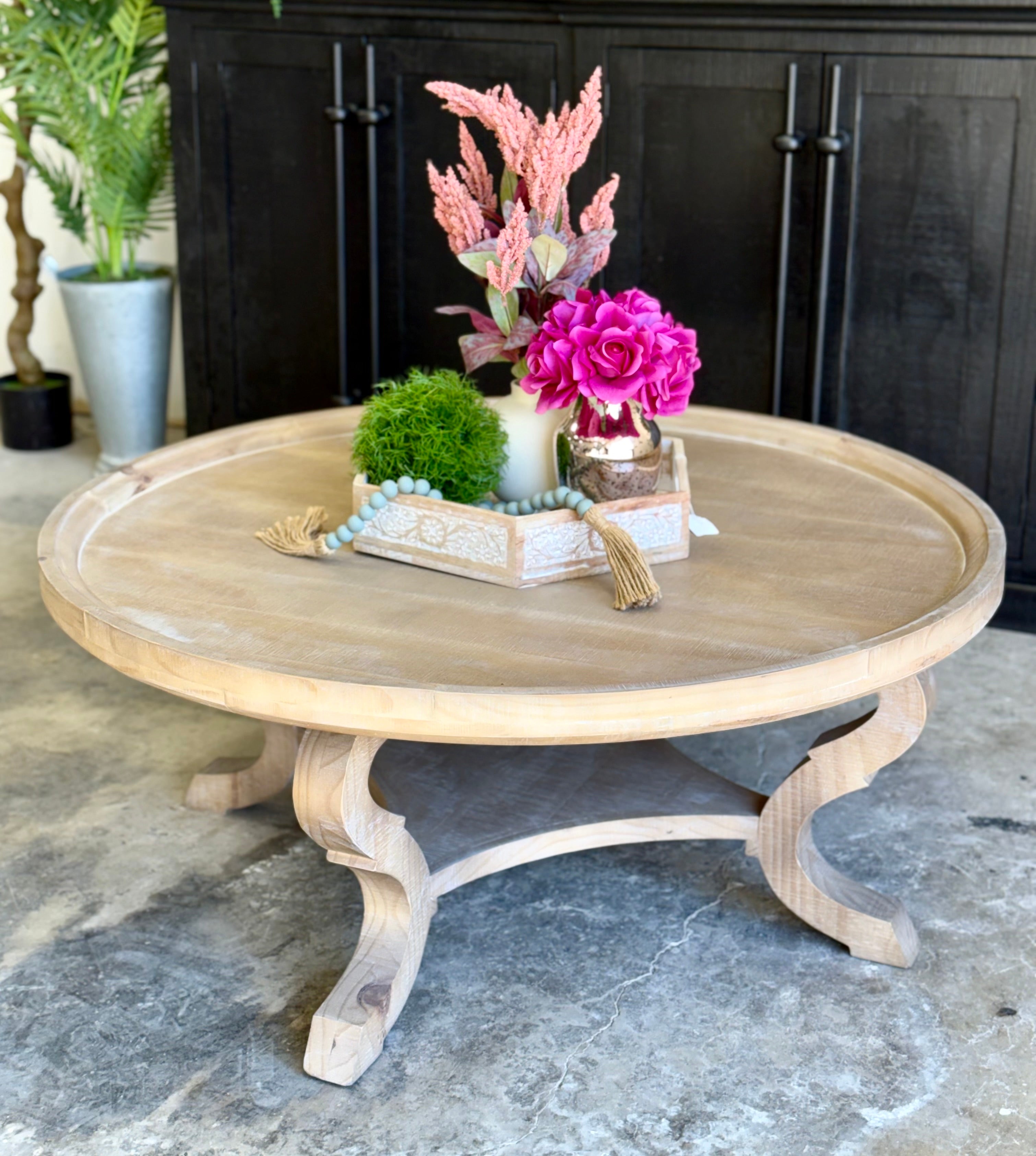 Delaney Round Coffee Table-Soft Drift