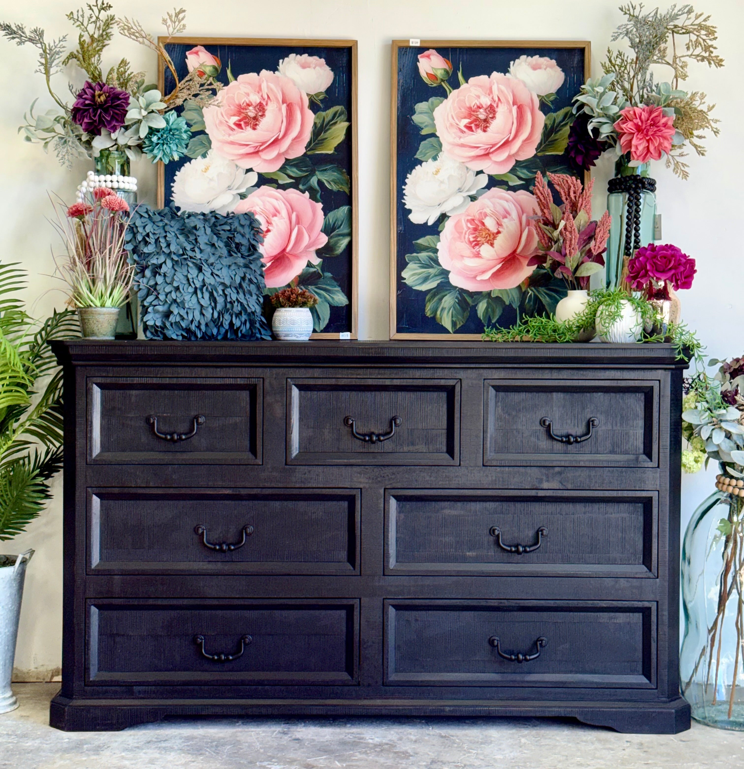 Willow Dresser-Handrubbed Black