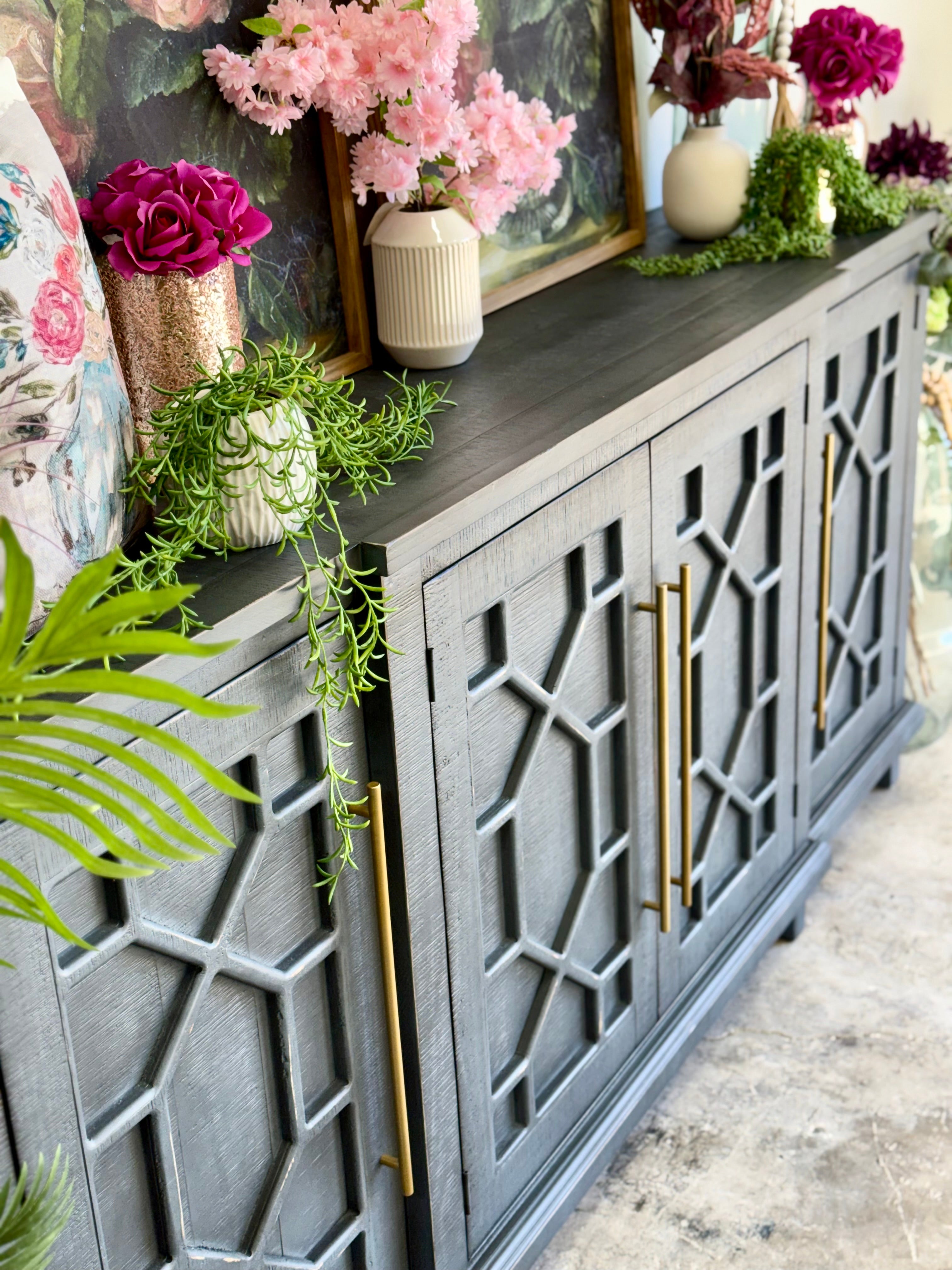 Michelle Console-Blue Haze/Gold