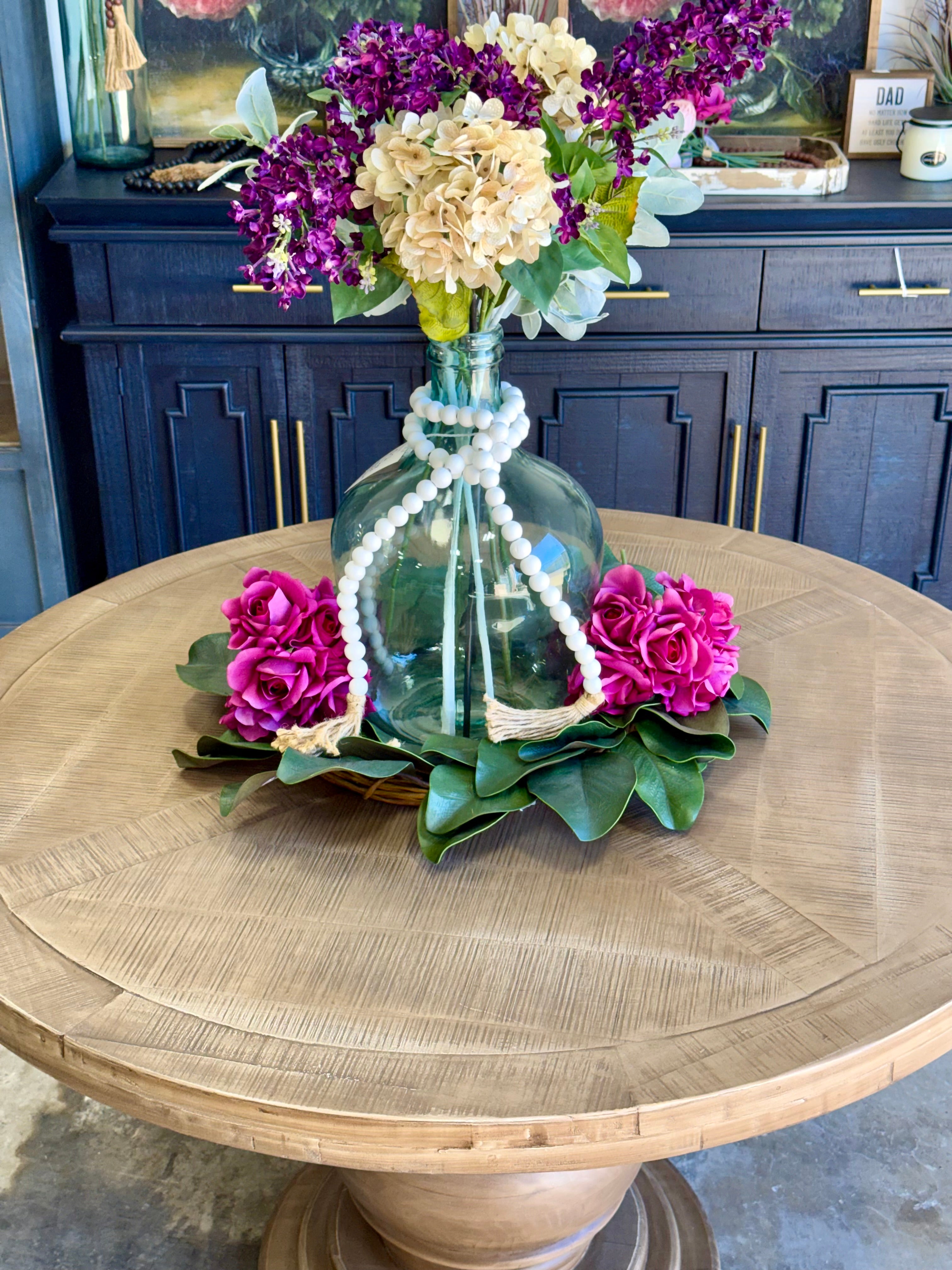 Clara 47" Round Dining Table-Cappuccino