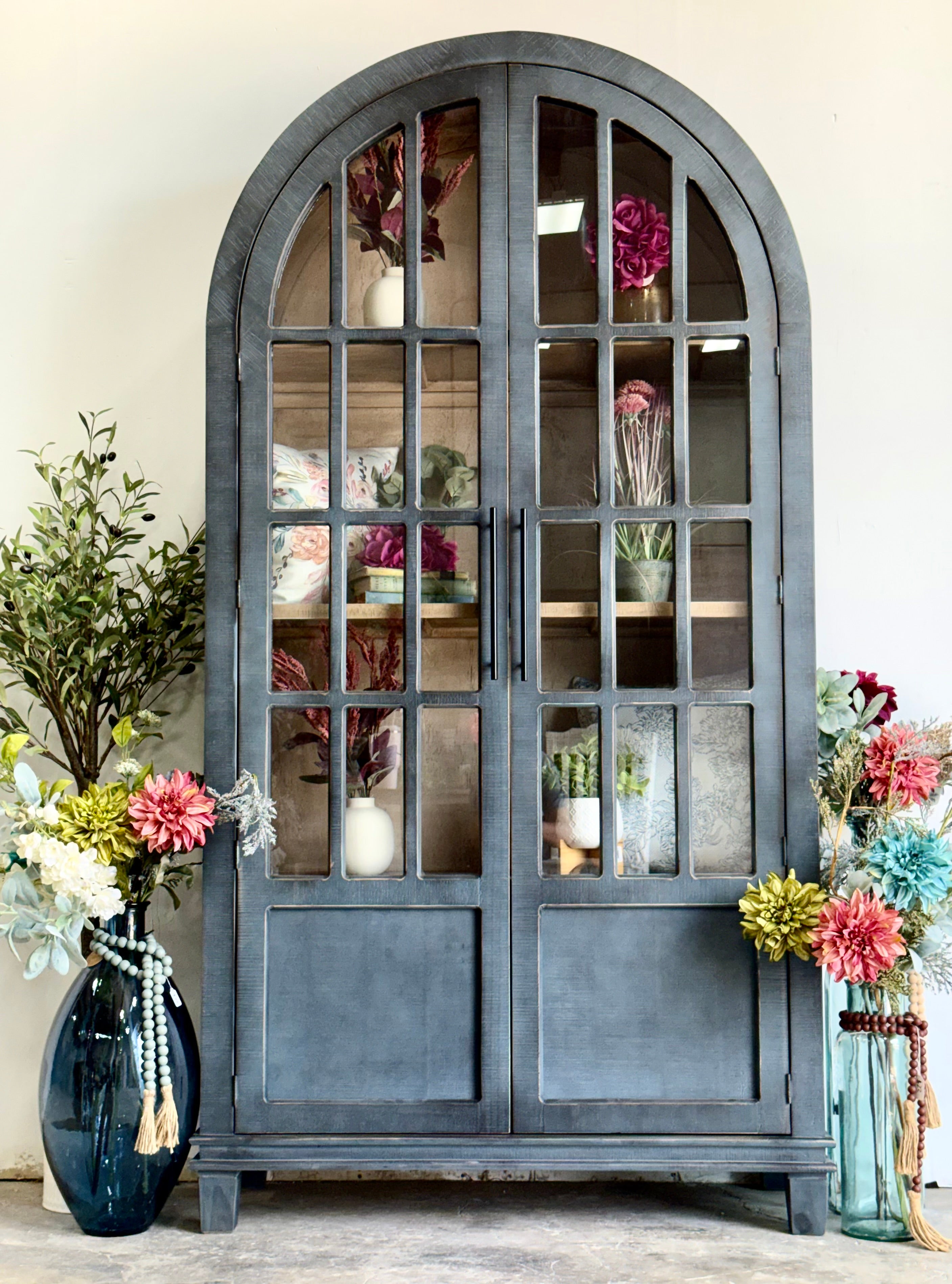Cherish Dome Vitrine-Blue Haze/Cappuccino