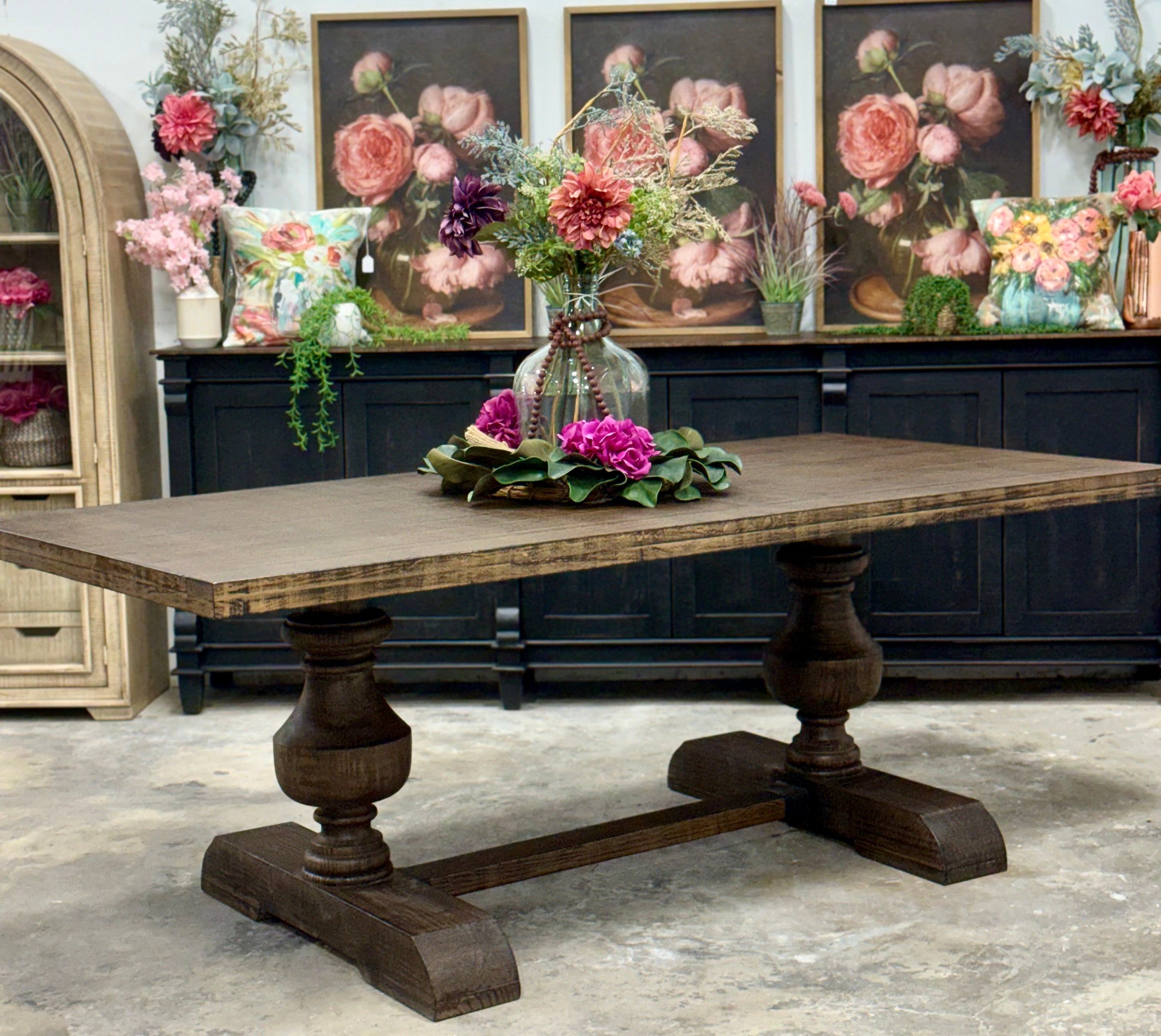 Hannah 7 Foot Dining Table Set With Chairs-Honeywood™