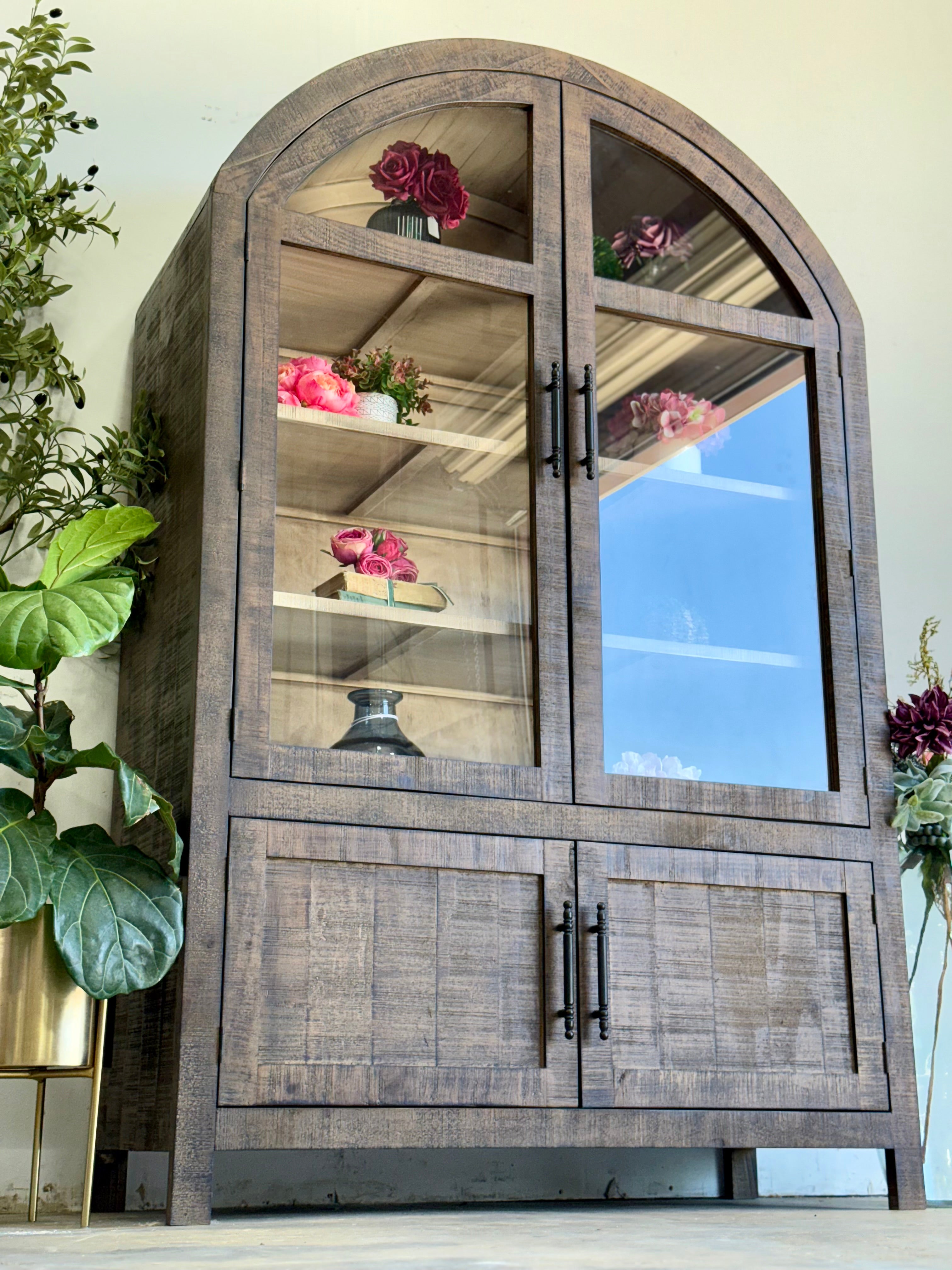Rose Domed Vitrine-Honeywood™/Dove