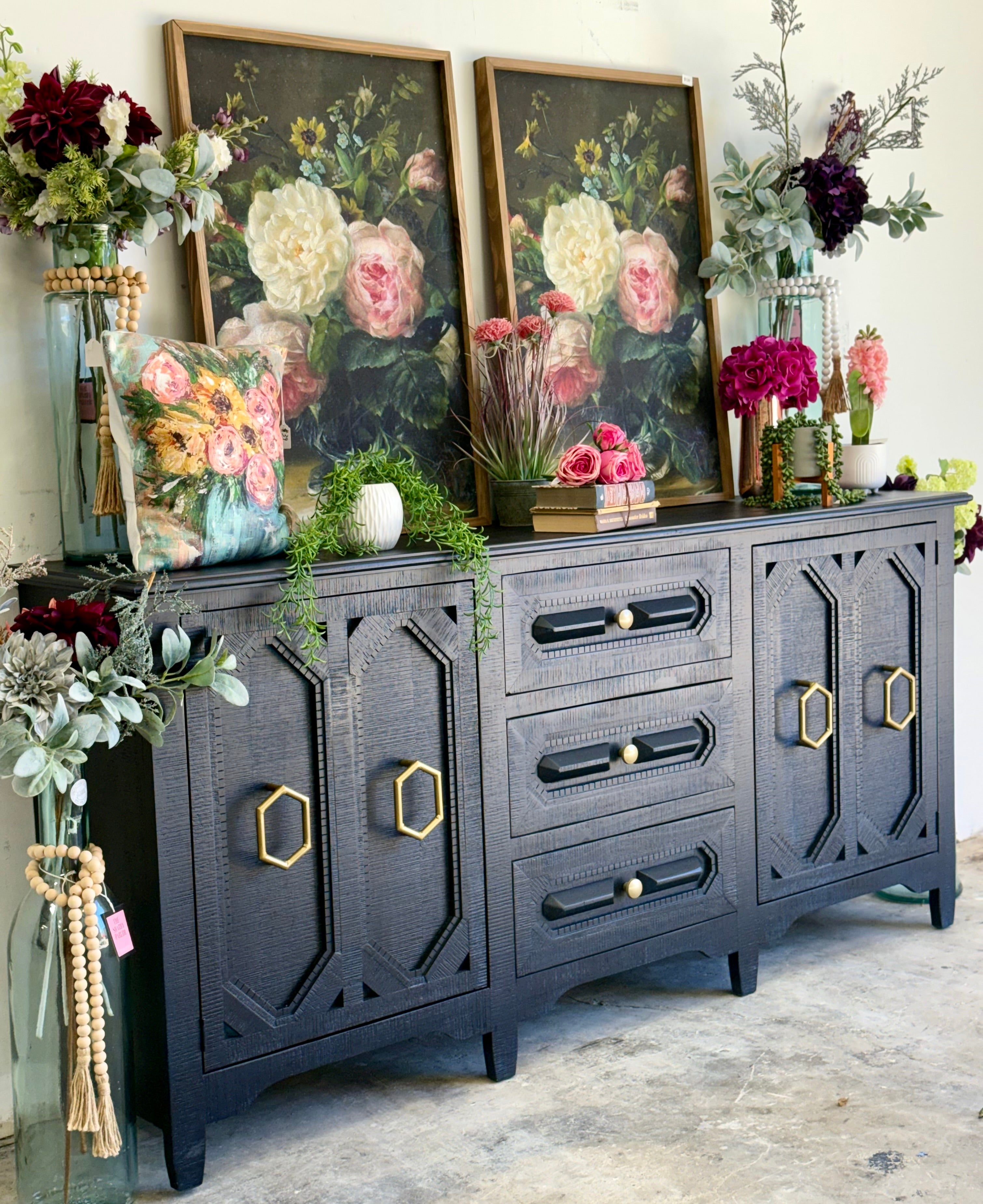 Cora Console-Deep Blue/Gold™