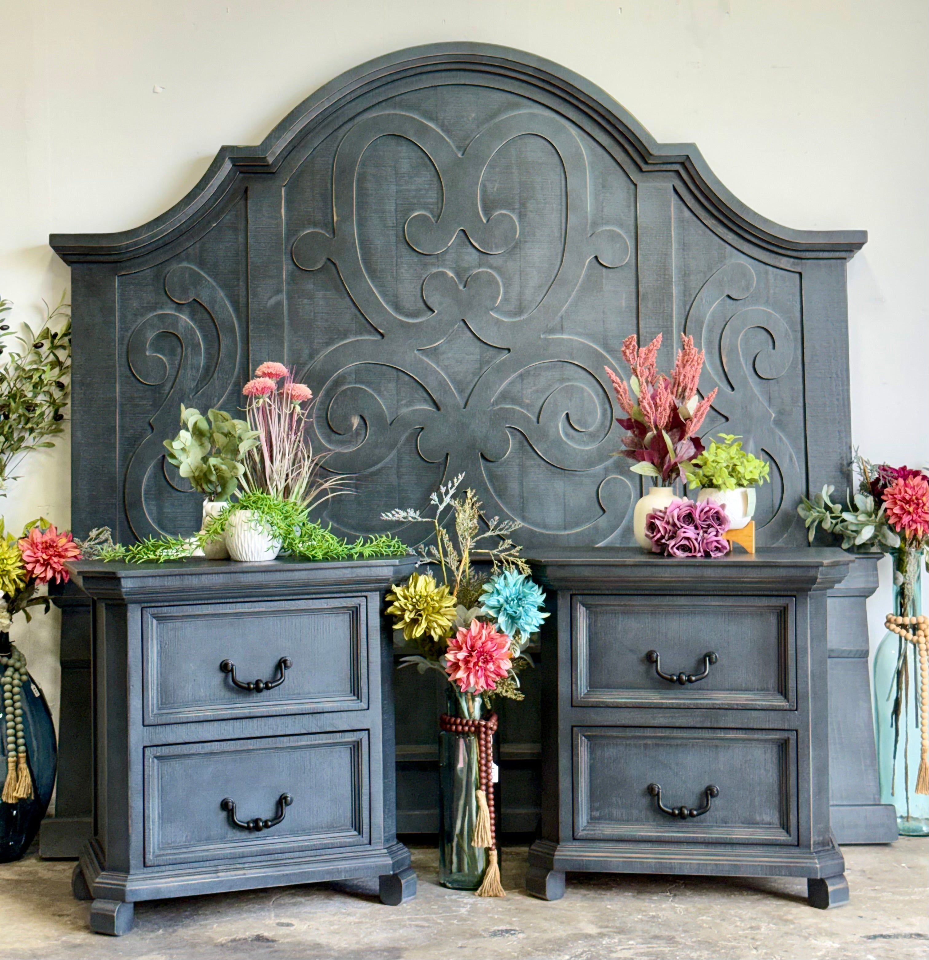 Harper Nightstand- Blue Haze