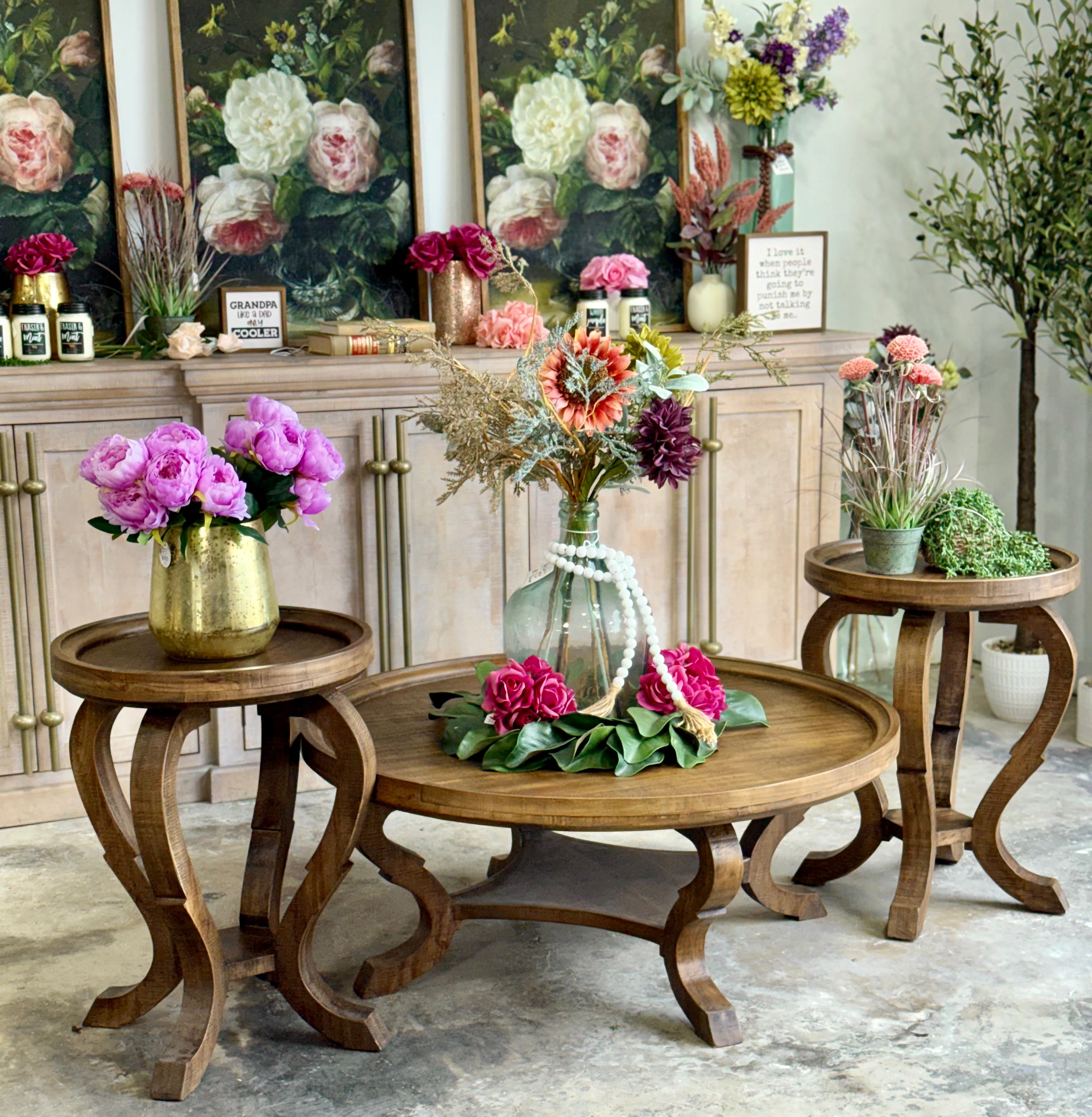 Delaney Round Coffee Table-Timber™