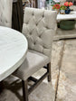 Mallory Tufted Dining Chair- Ivory