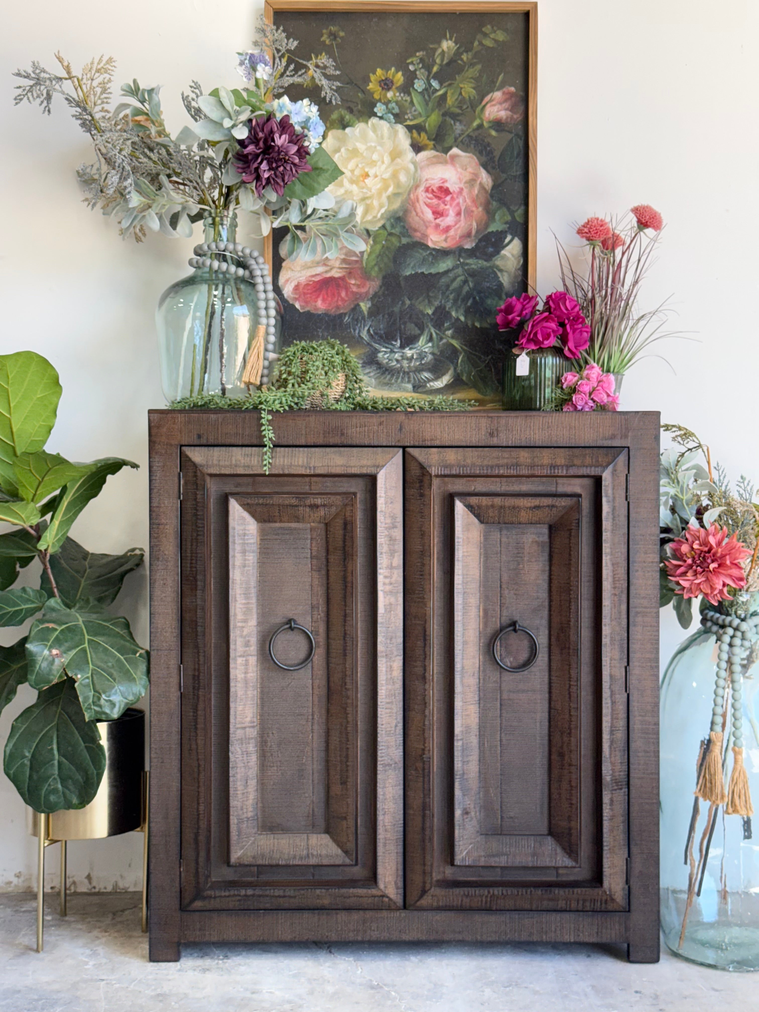 Imperial 2 Door Cabinet- Honeywood