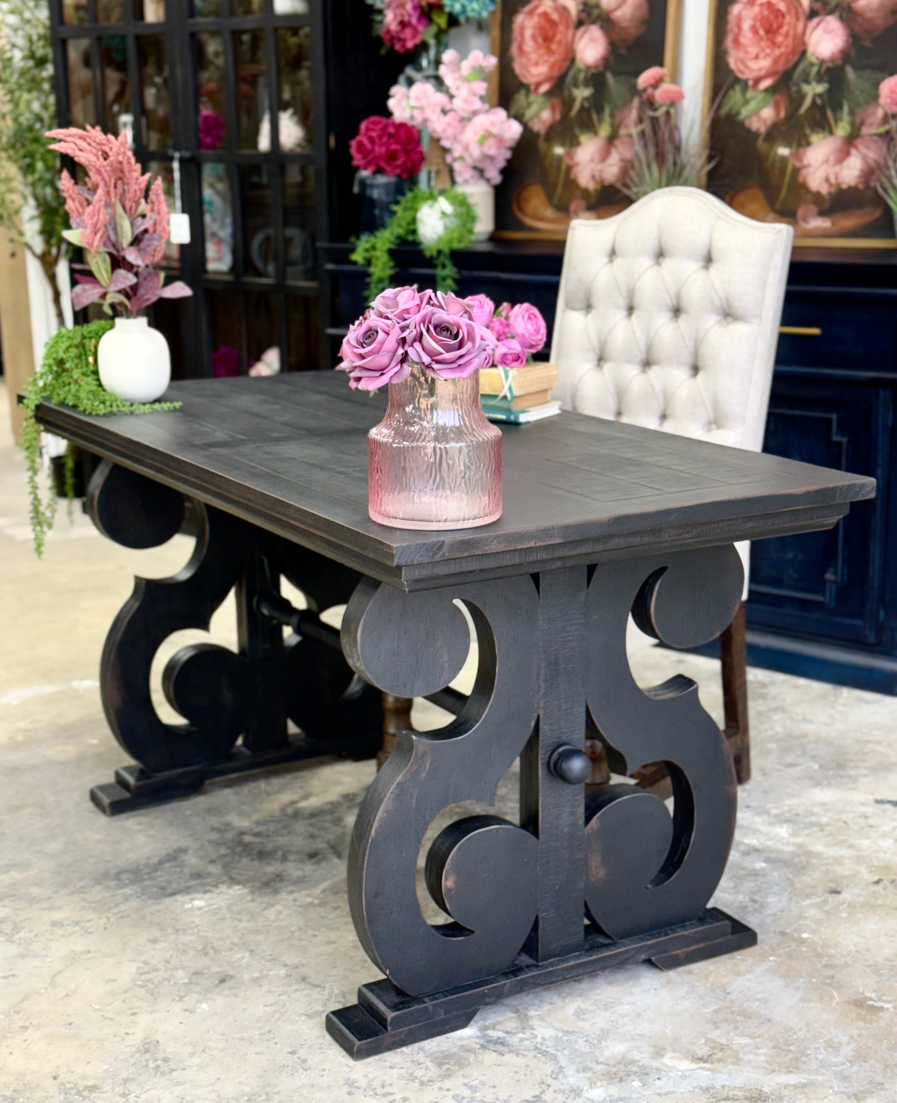 Harpwell Desk-Handrubbed Black