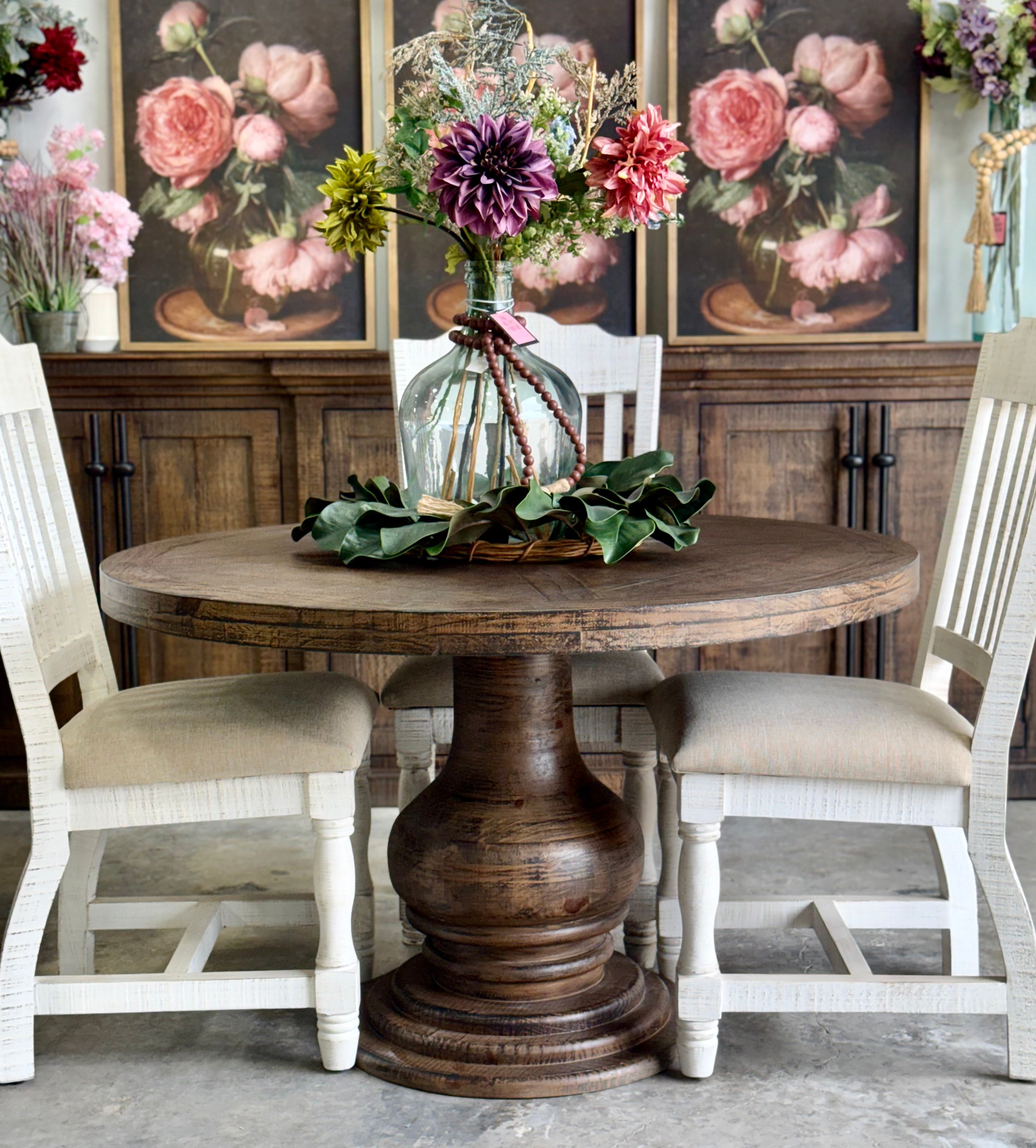 Clara 47" Round Dining Table-Honeywood™