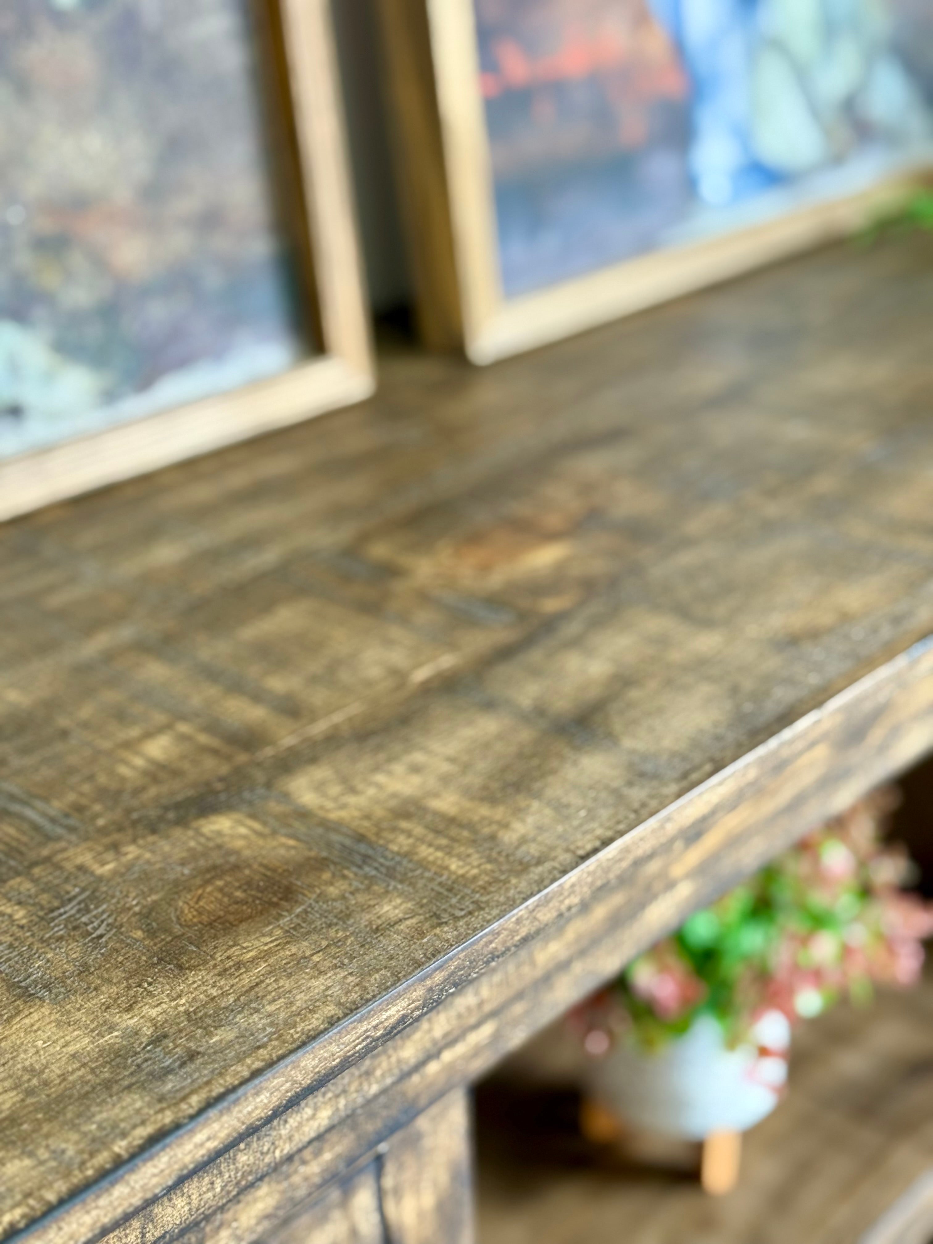 Blakely 4 Door Console-Pecan