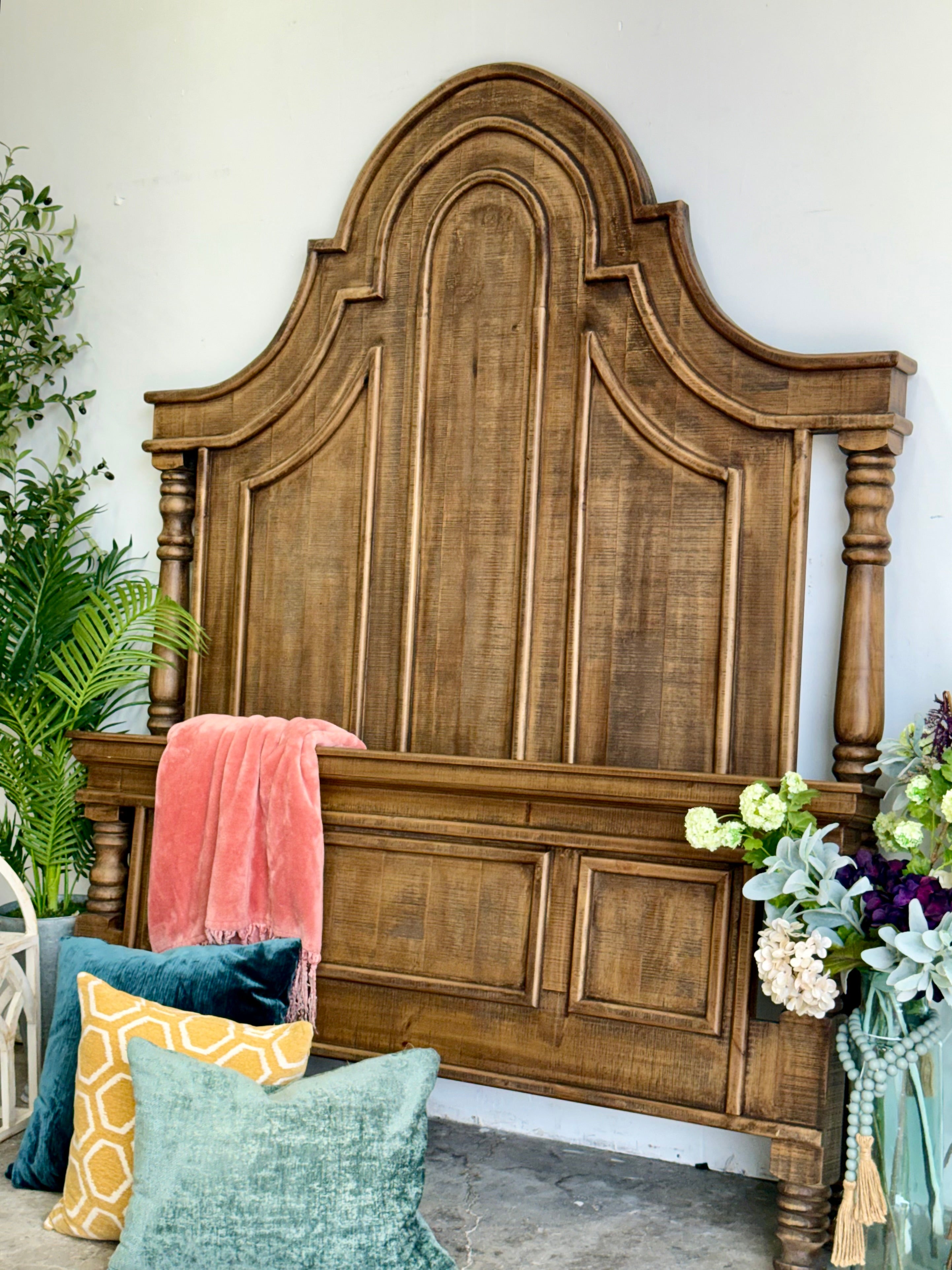 Madison Queen Bed-Timber