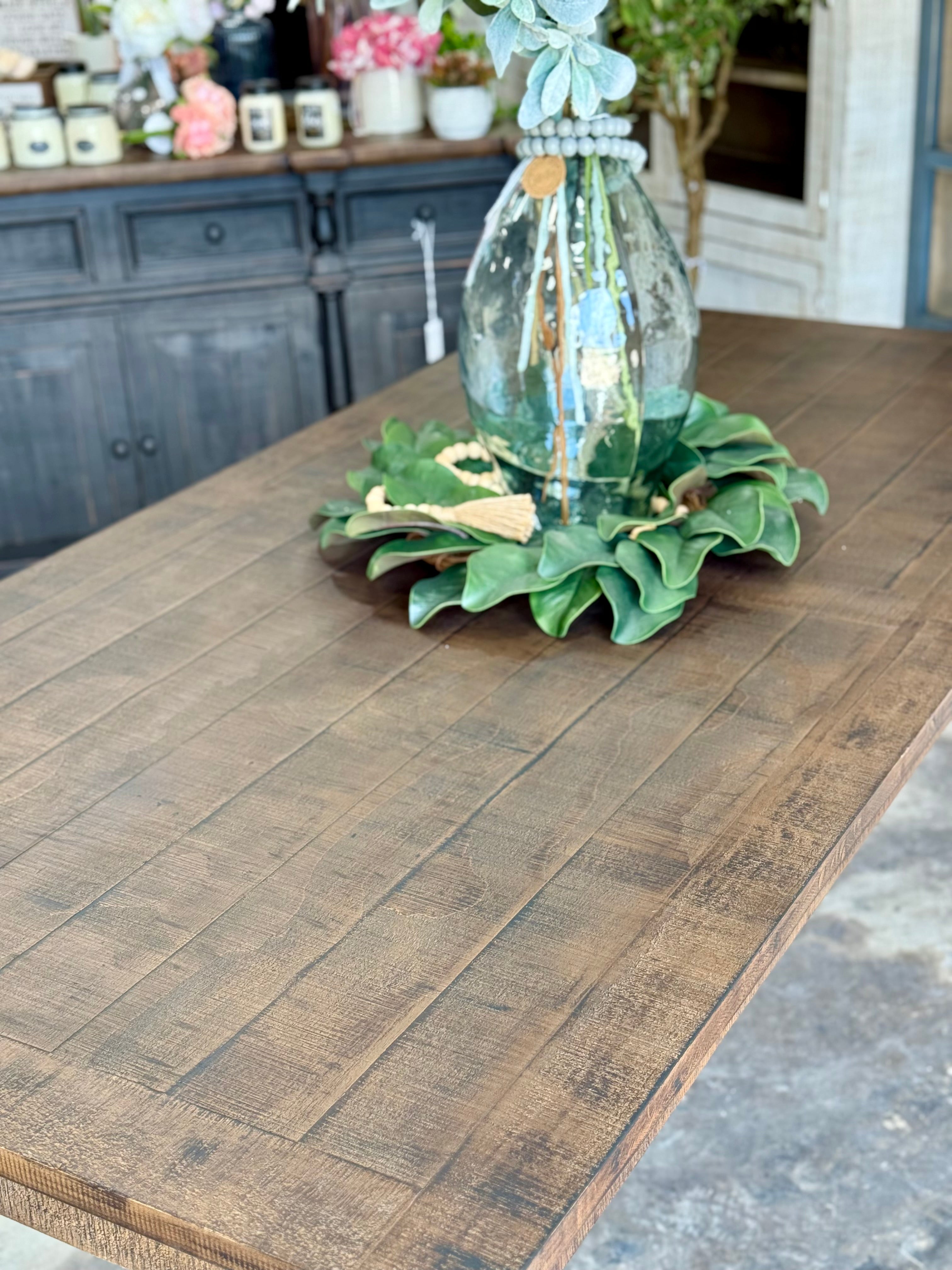 Sophie 7 Foot Honeywood™ Dining Table Set With Chairs
