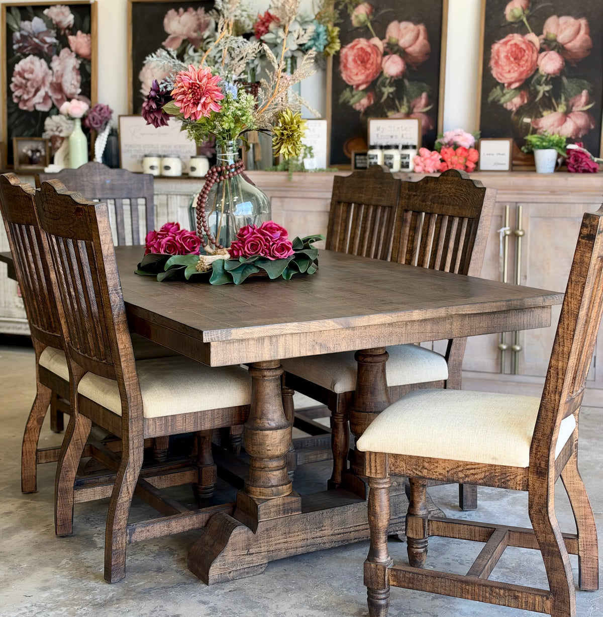 Ella 76" Dining Table Set With Chairs-Honeywood™