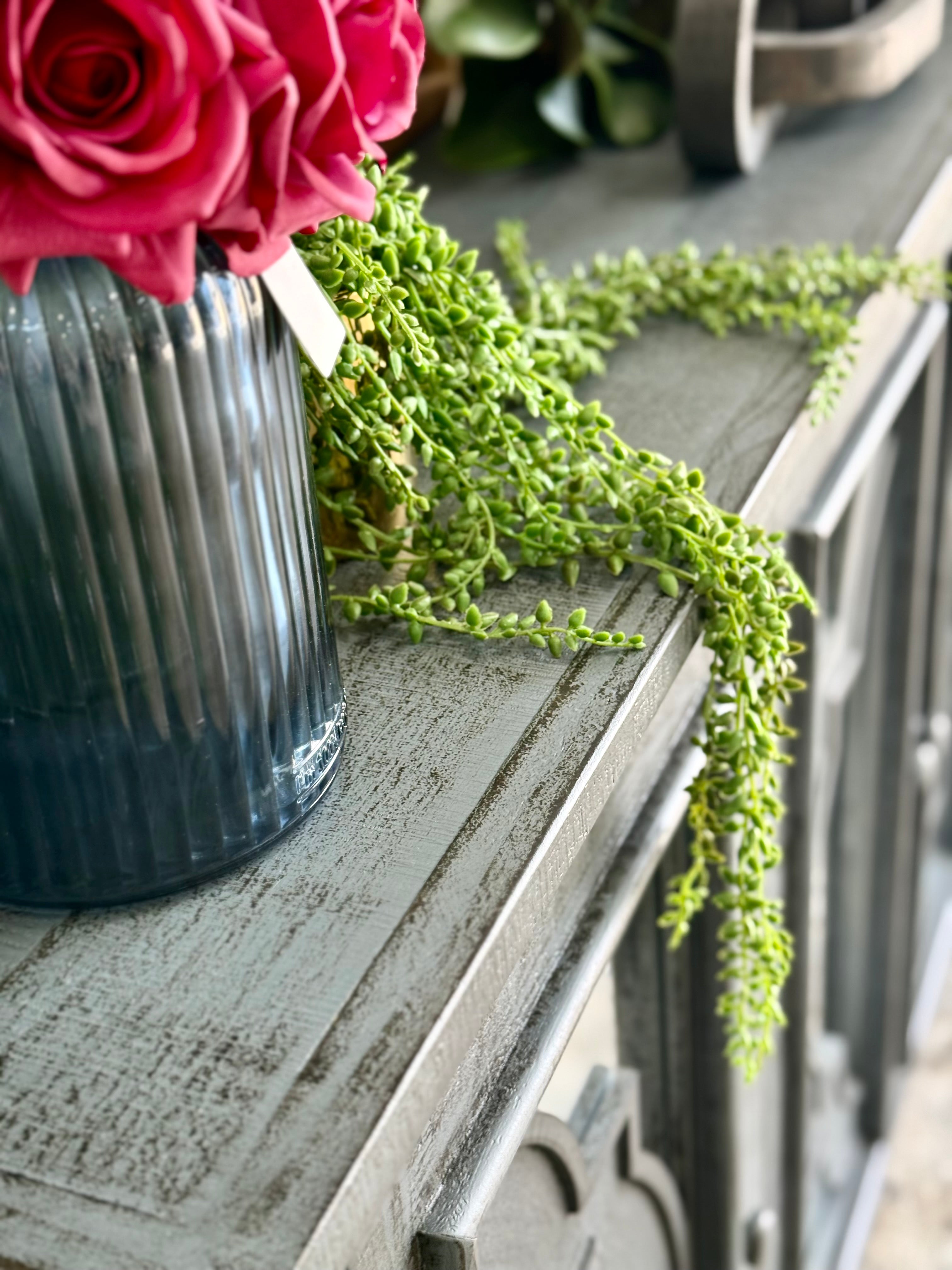 Morgan 4 Door Console With Mirrors-Blue Dusk