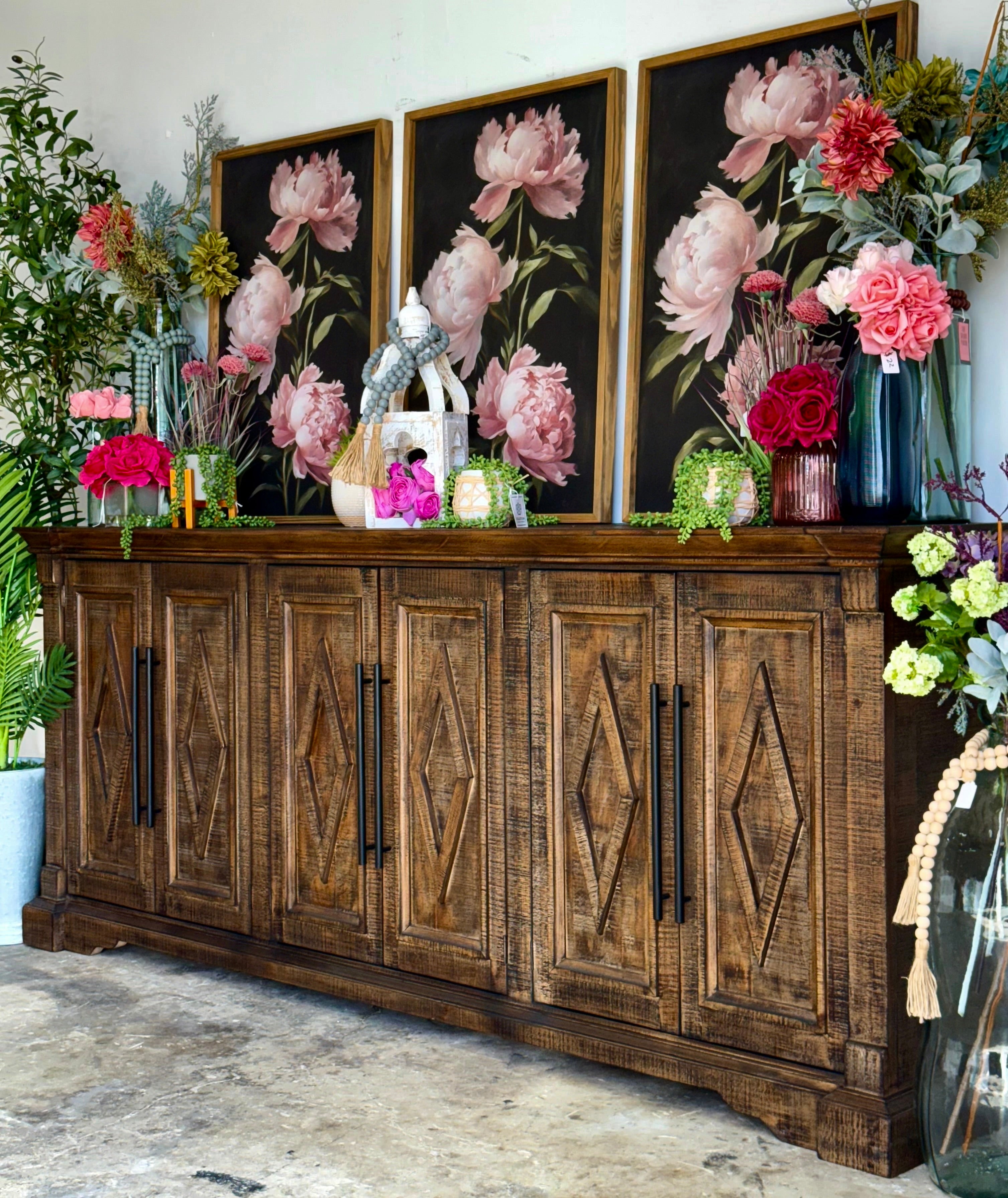 Chloe 6 Door Console-Honeywood