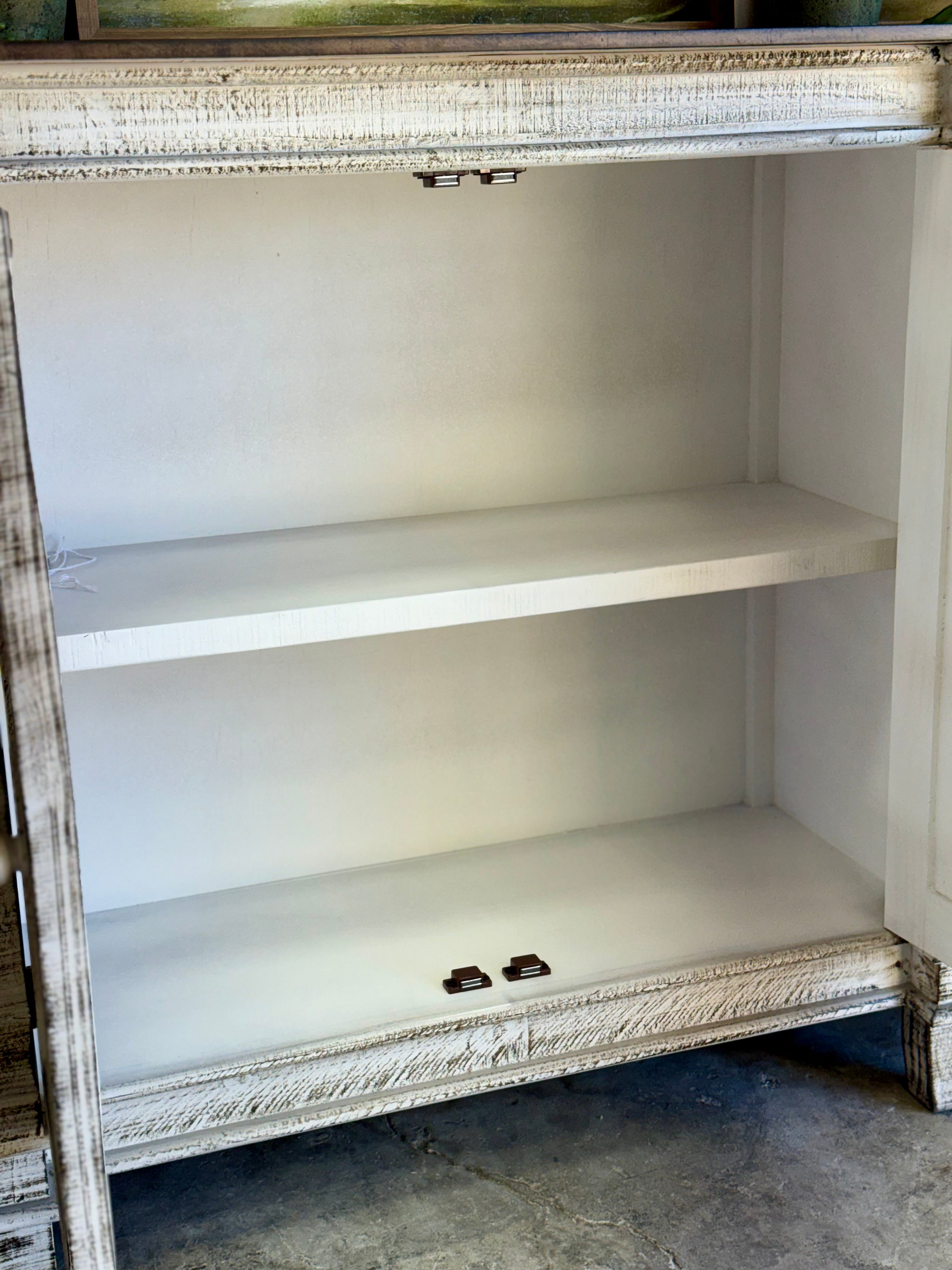 Allison 108" 6 Door Console-Toasted Wheat/Honeywood