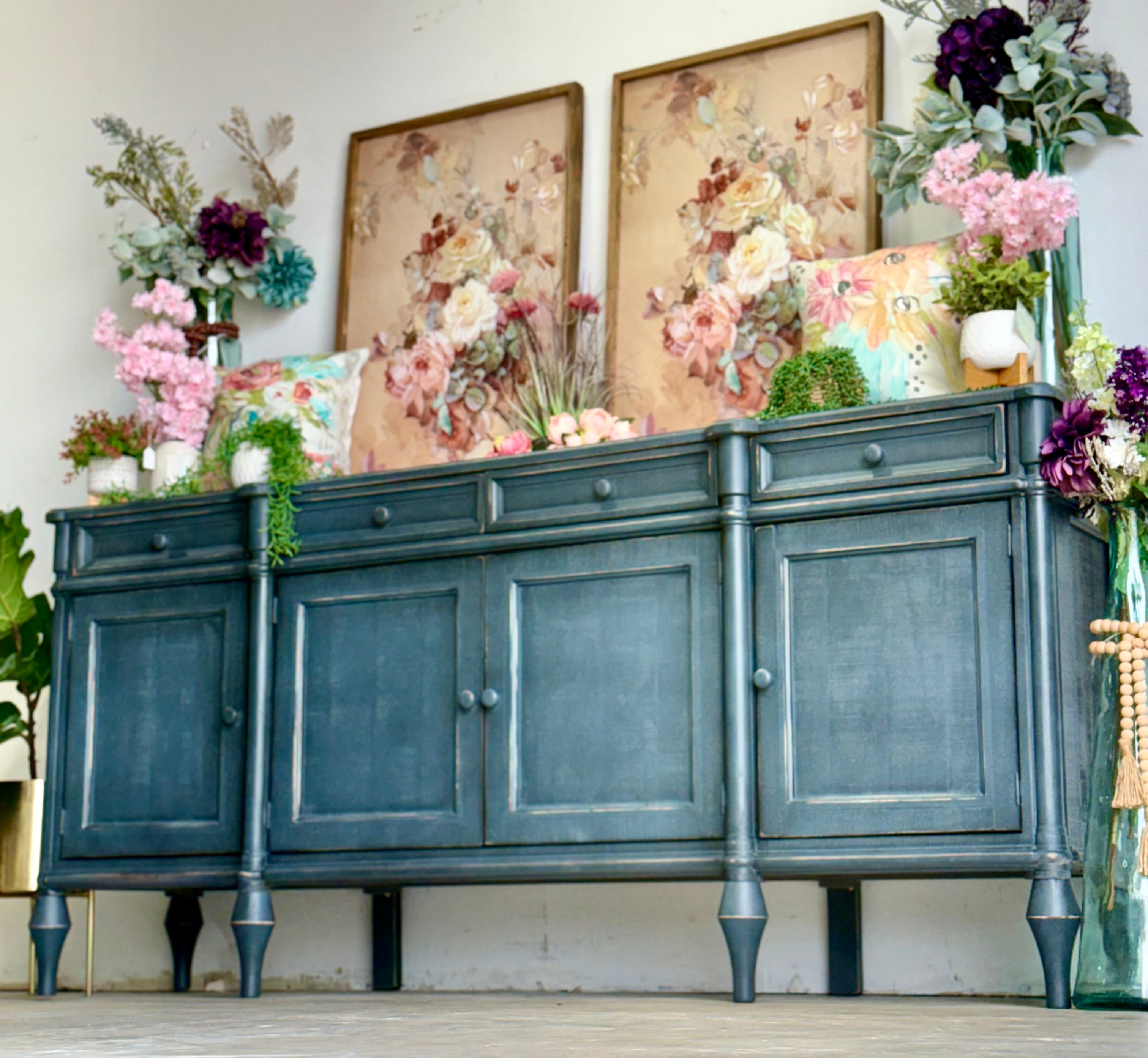 Celine 4 Door Console-Blue Haze™