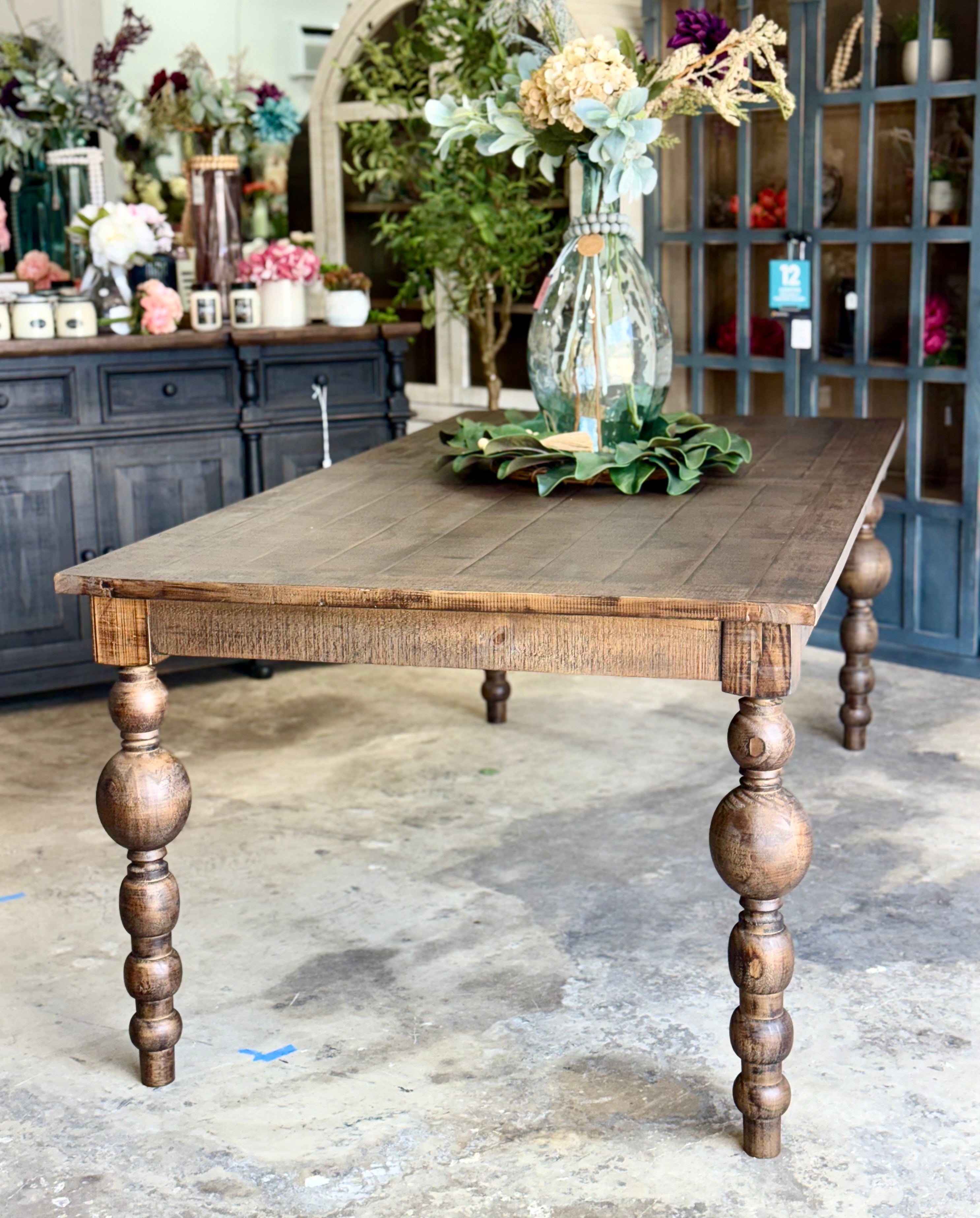 Sophie 7 Foot Honeywood™ Dining Table Set With Chairs