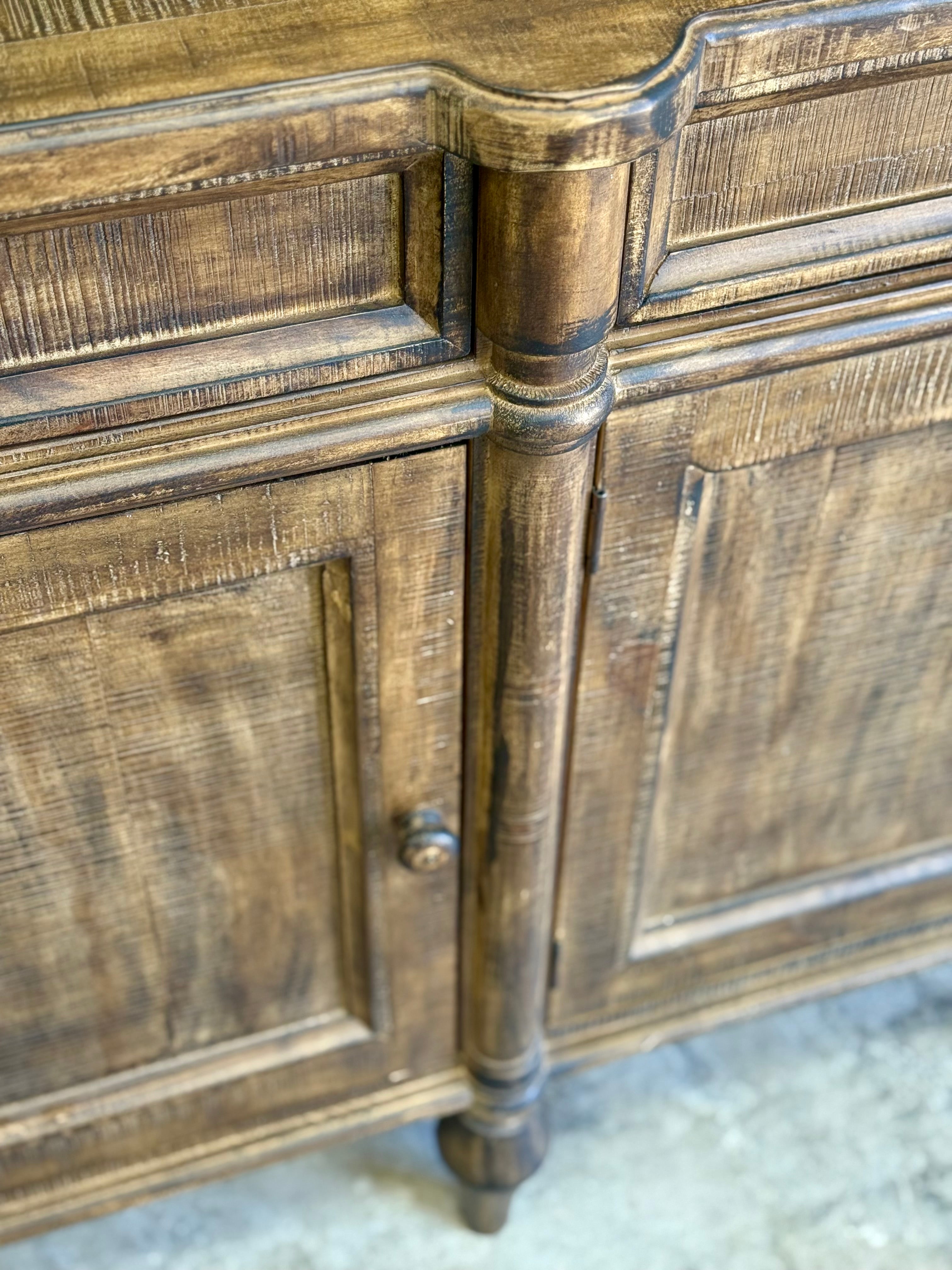 Celine 4 Door Console-Pecan