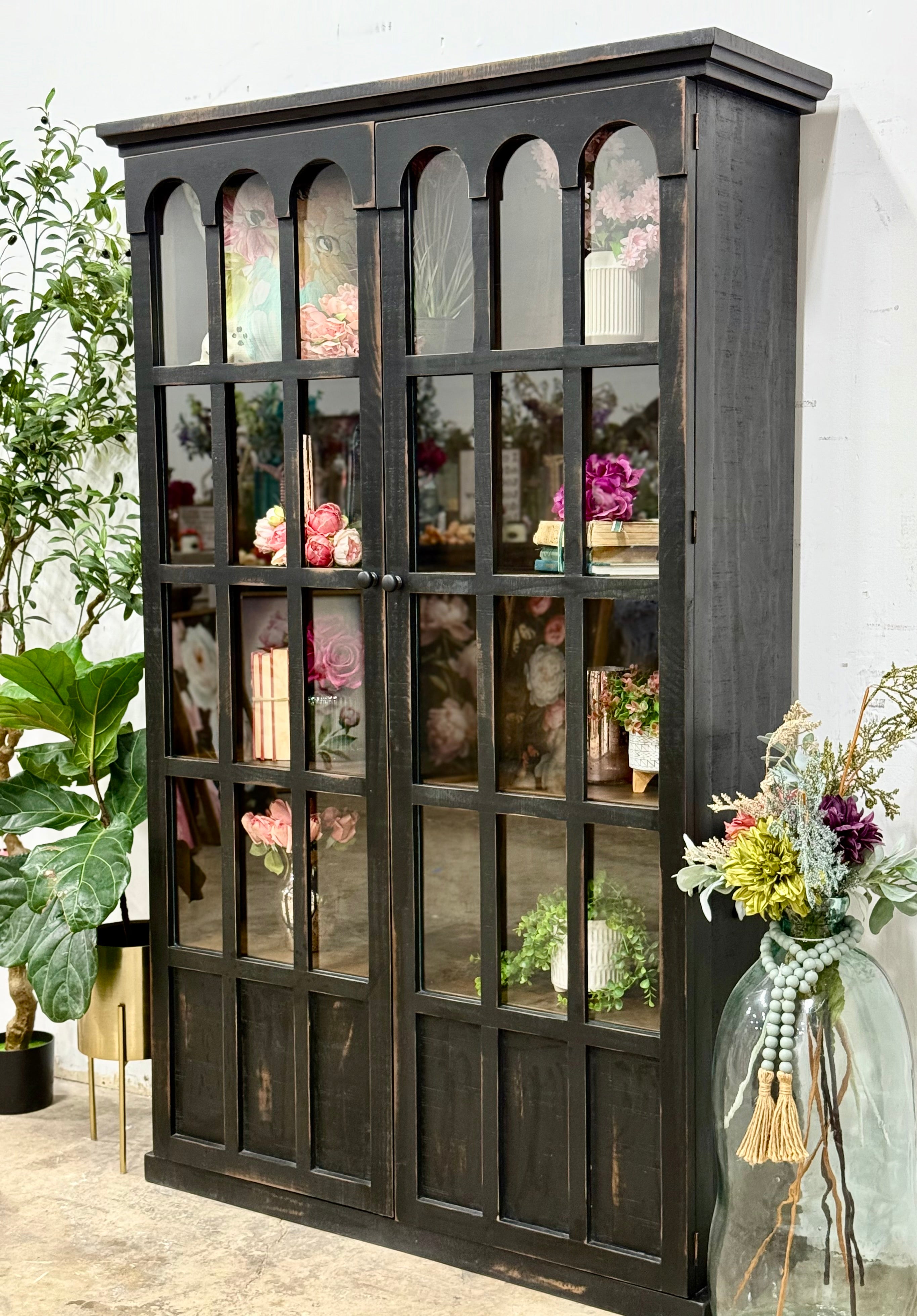 Gia Vitrine-Handrubbed Black/Sparrow