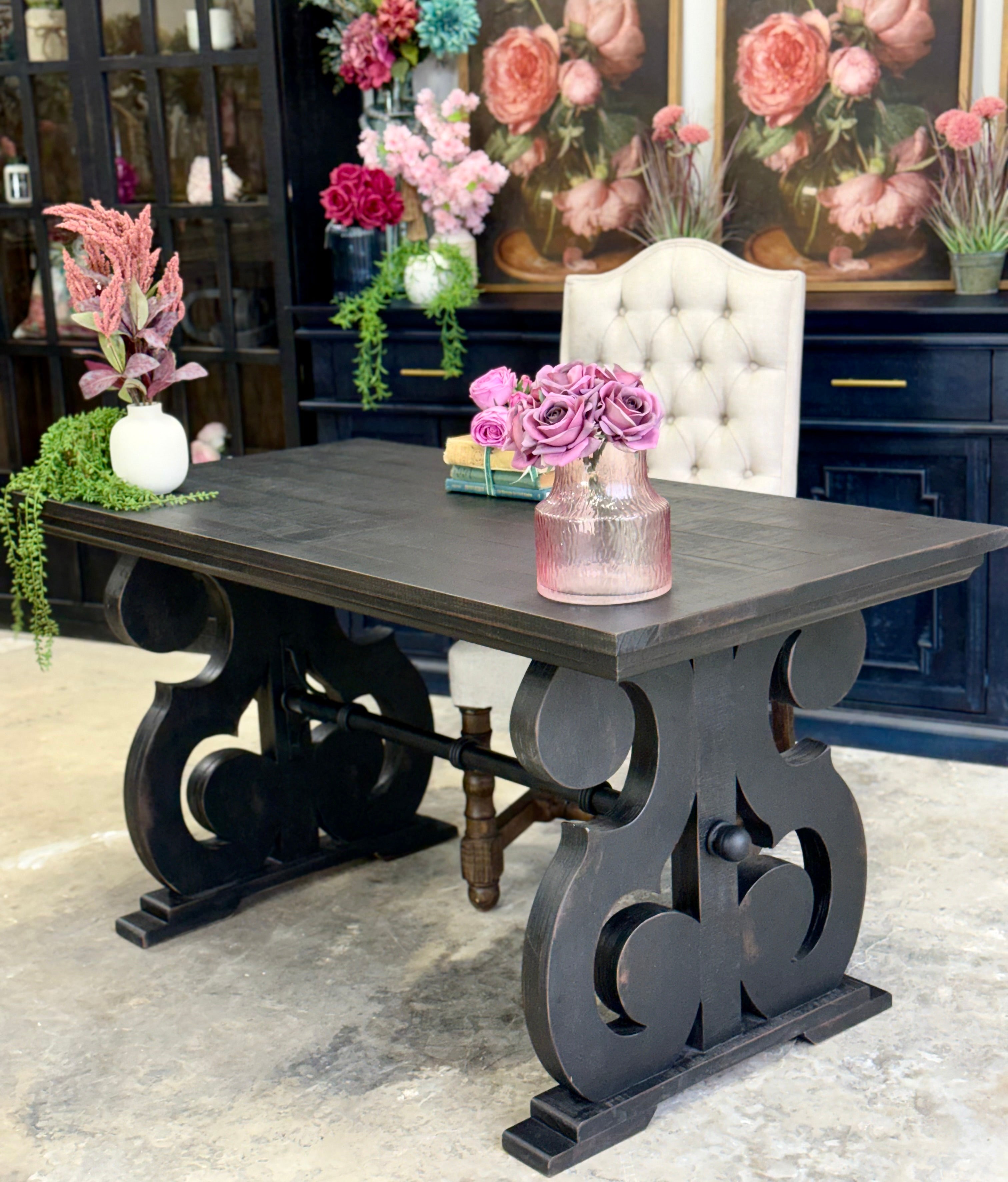 Harpwell Desk-Handrubbed Black