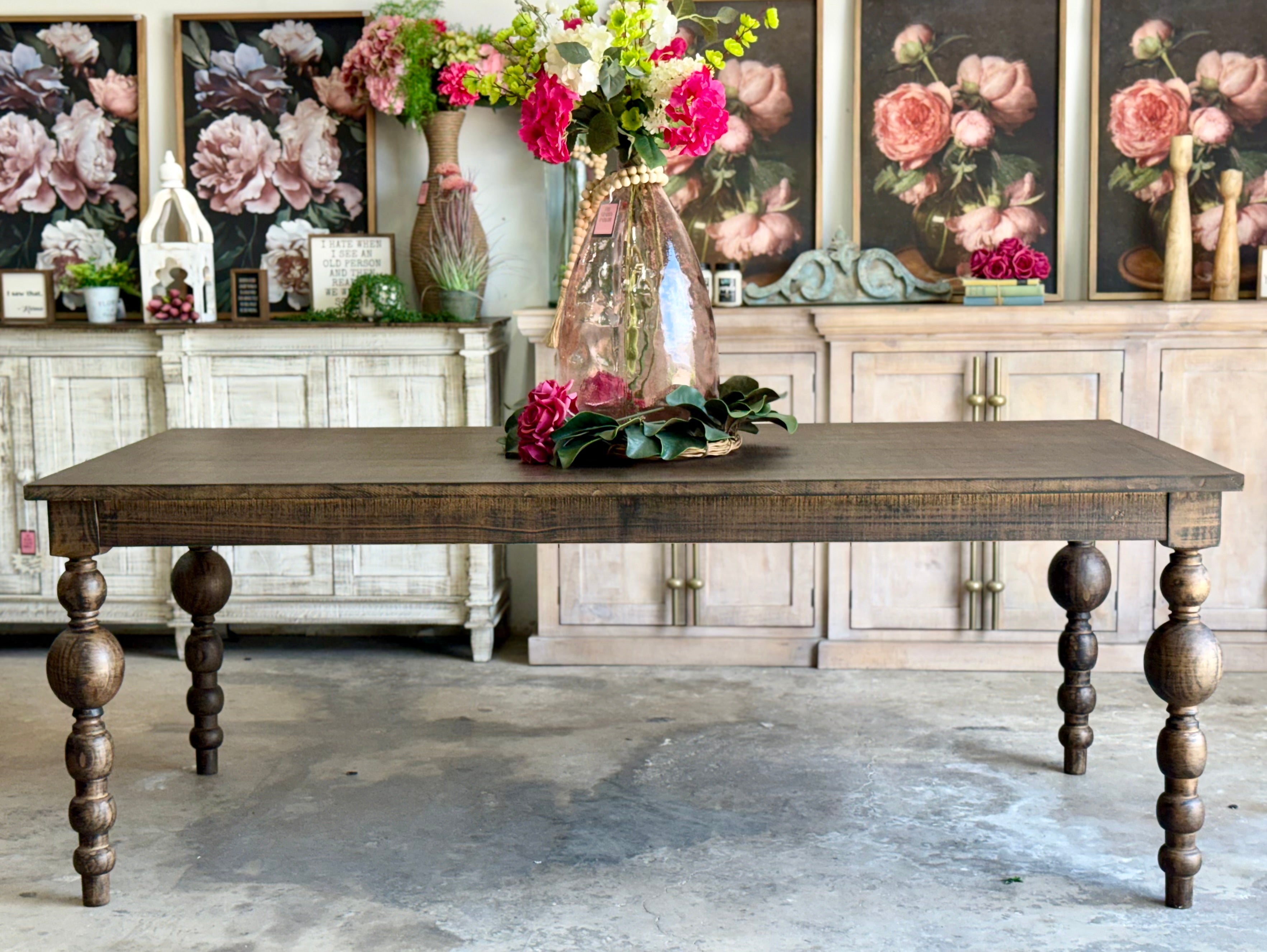Sophie 7 Foot Dining Table With 8 Chairs-Honeywood™