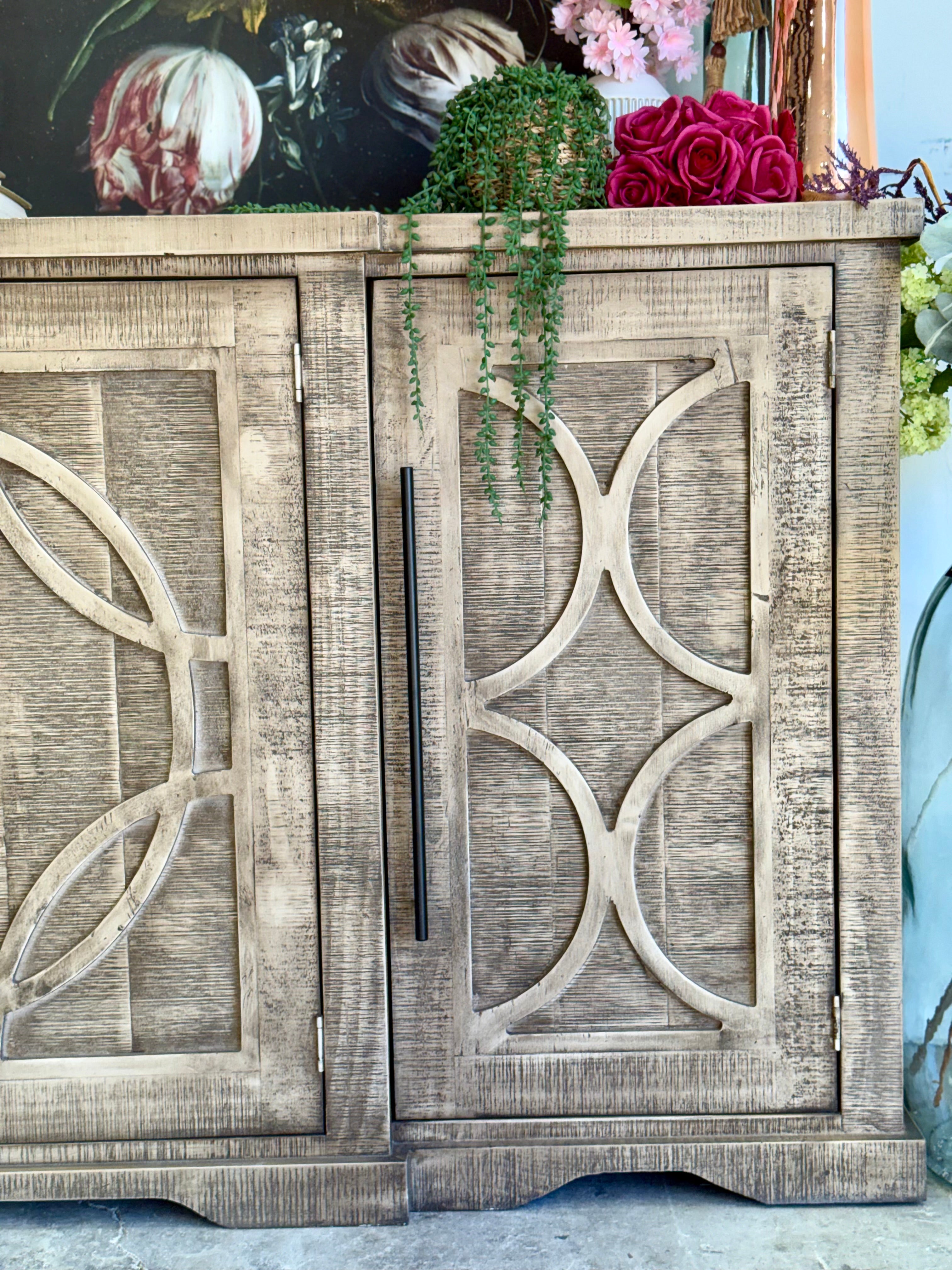 Circle Door Console-Sandstone