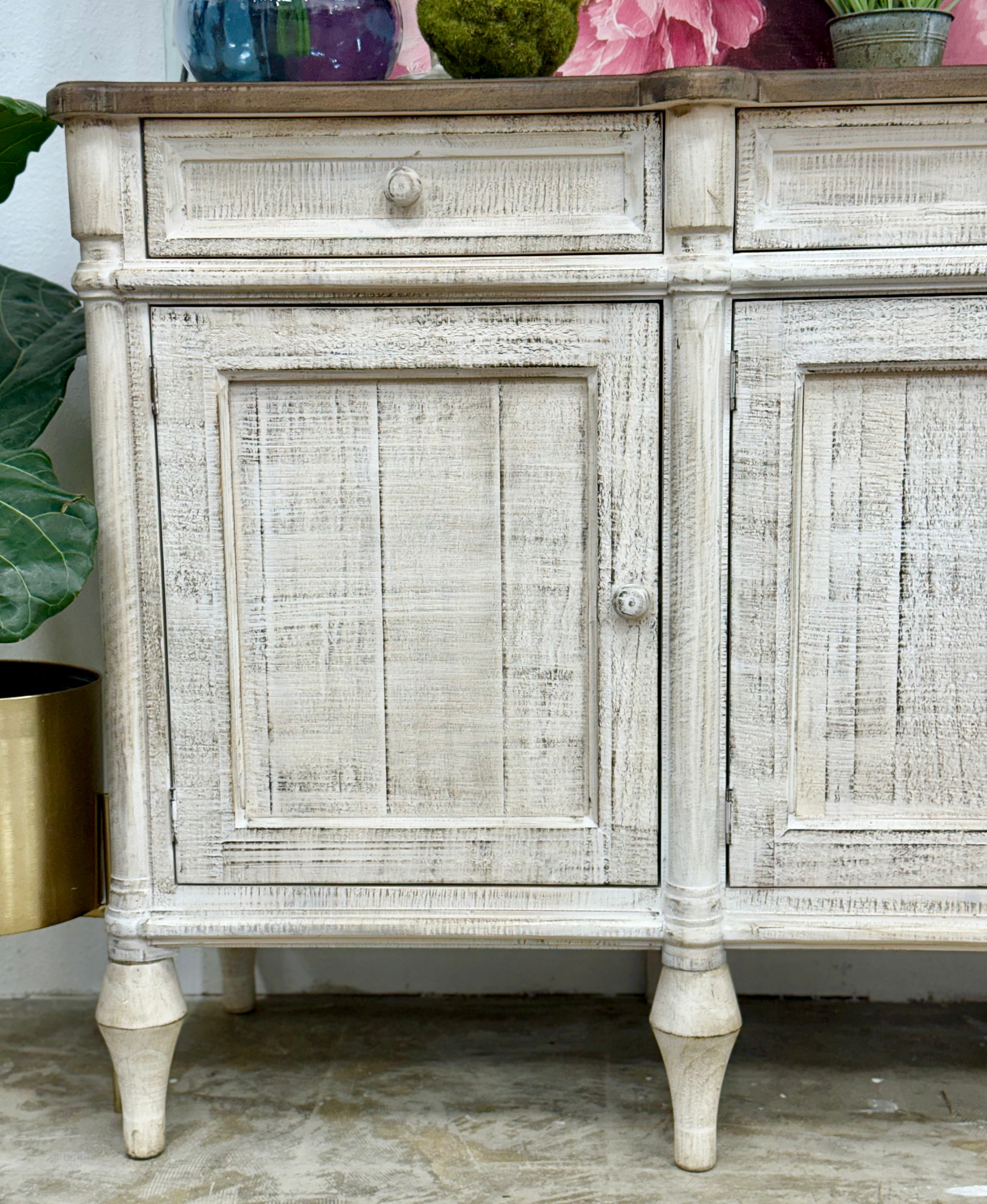 Celine 4 Door Console-Toasted Wheat/Honeywood™