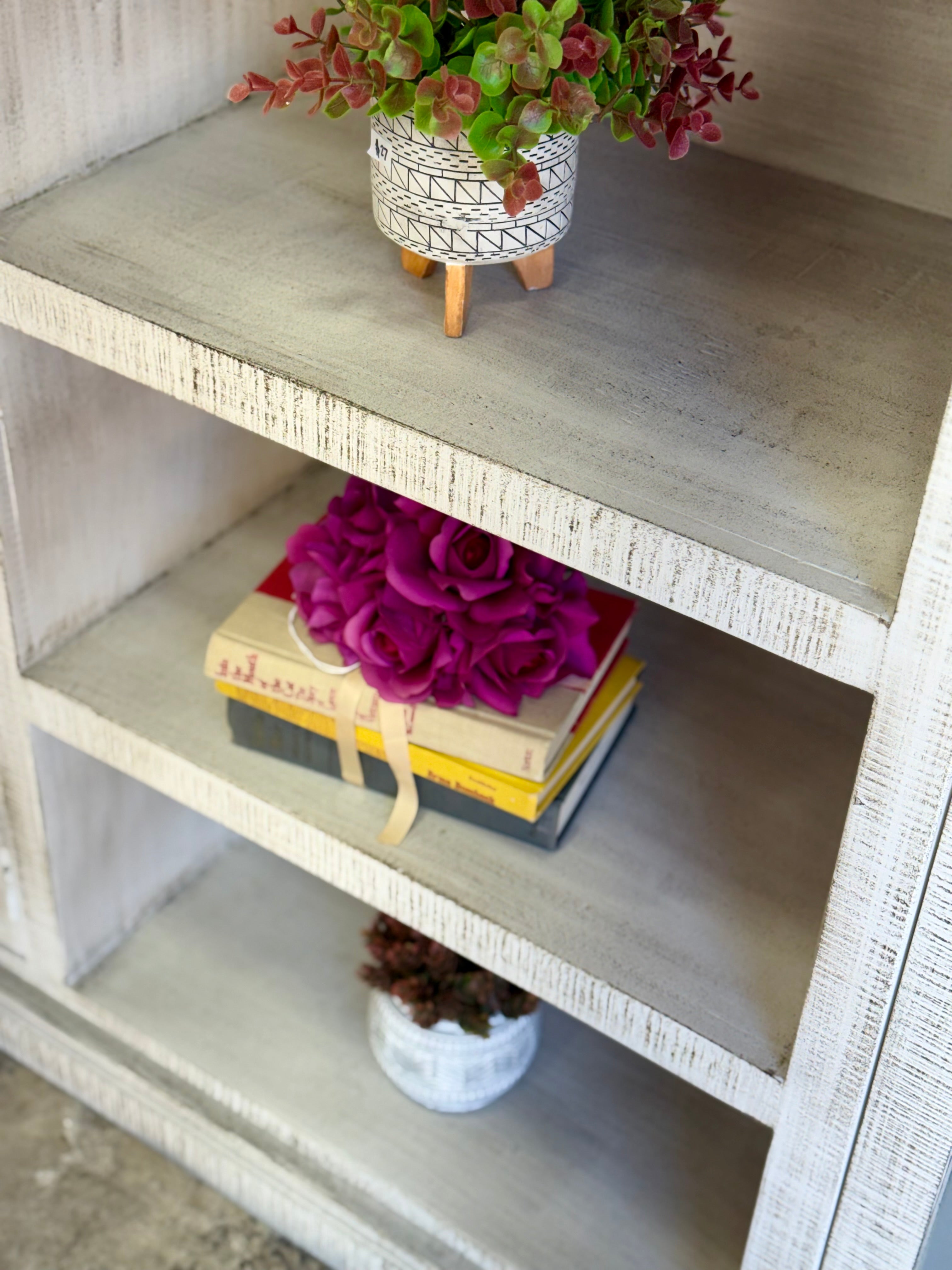 Blakely 4 Door Console-Gray Wheat/Honeywood™