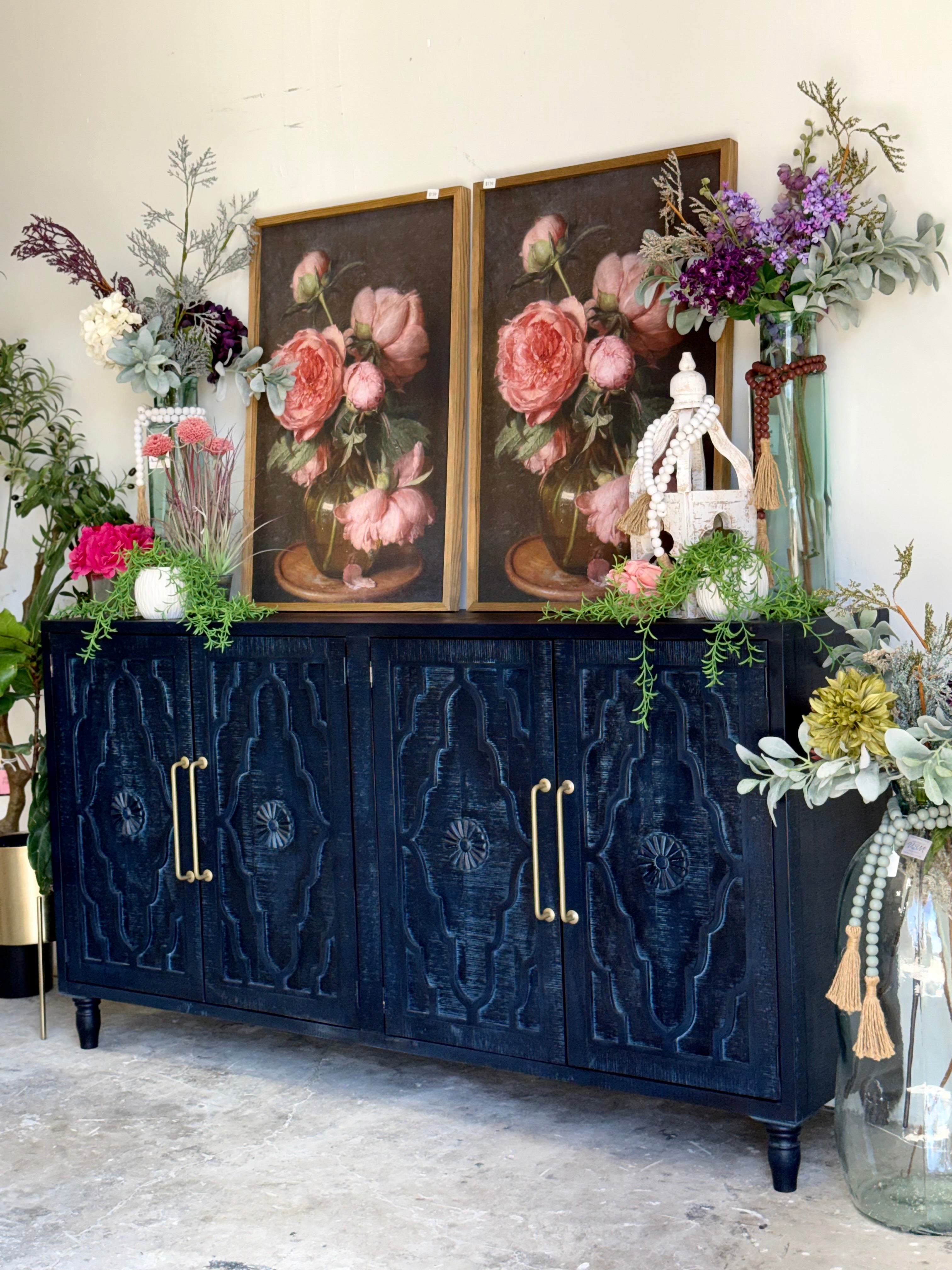 Celeste 4 Door console- Deep Blue/Gold