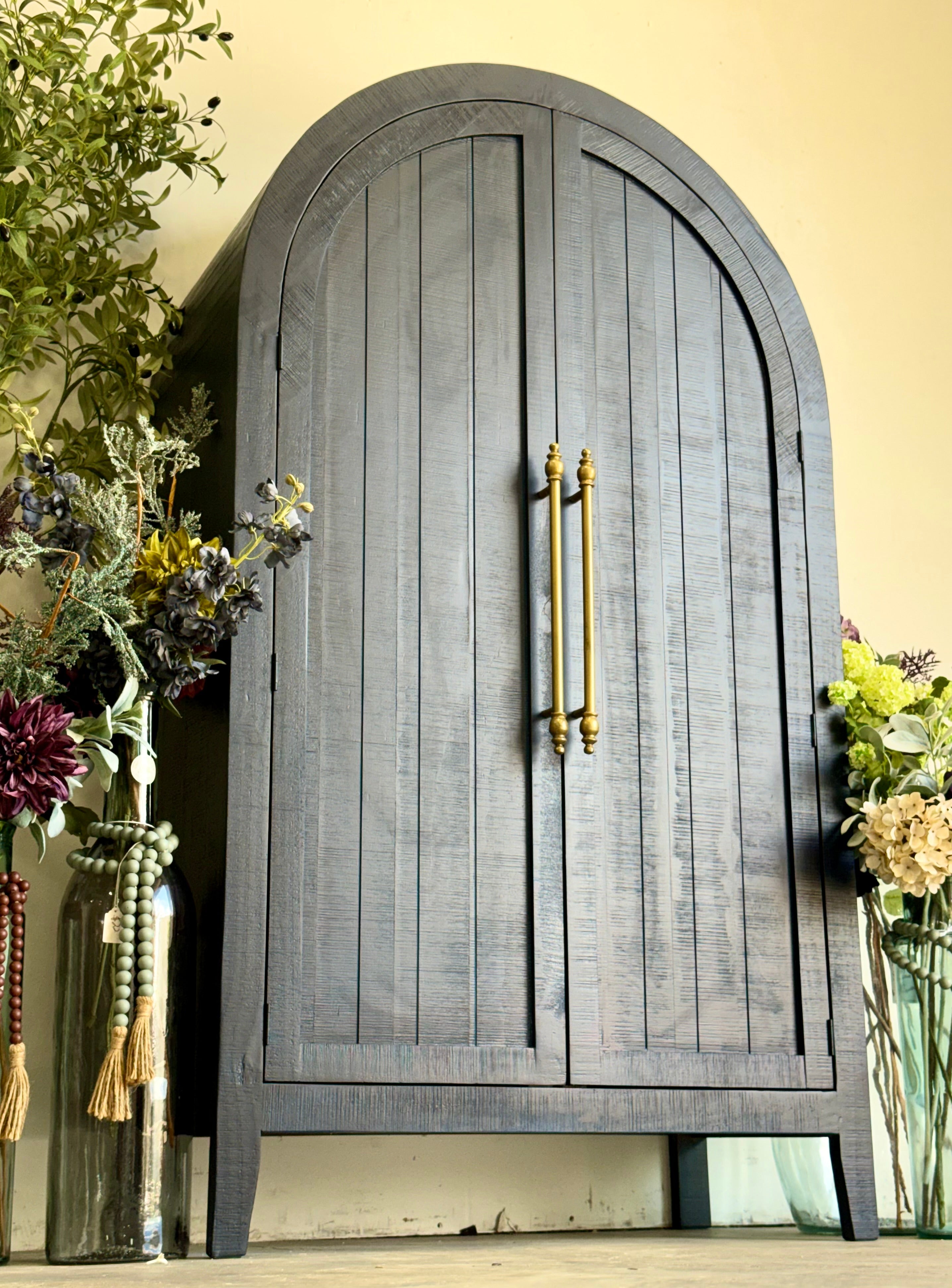 Georgia Domed Vitrine- Deep Blue/Gold