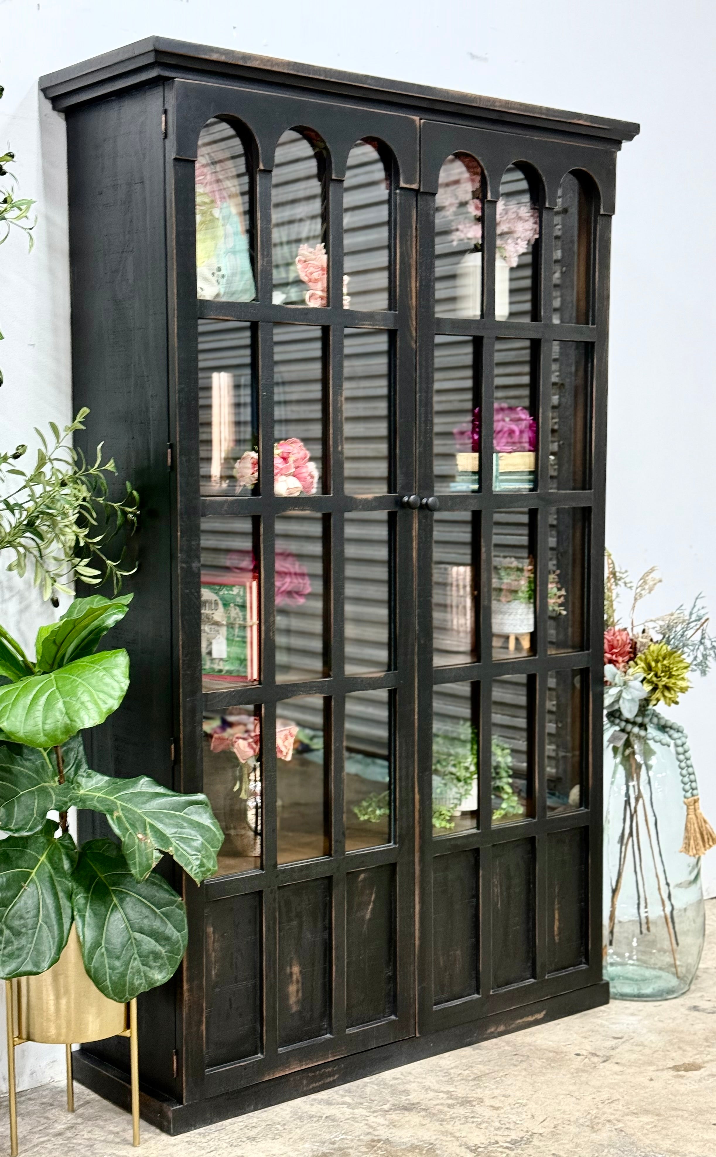 Gia Vitrine-Handrubbed Black/Sparrow
